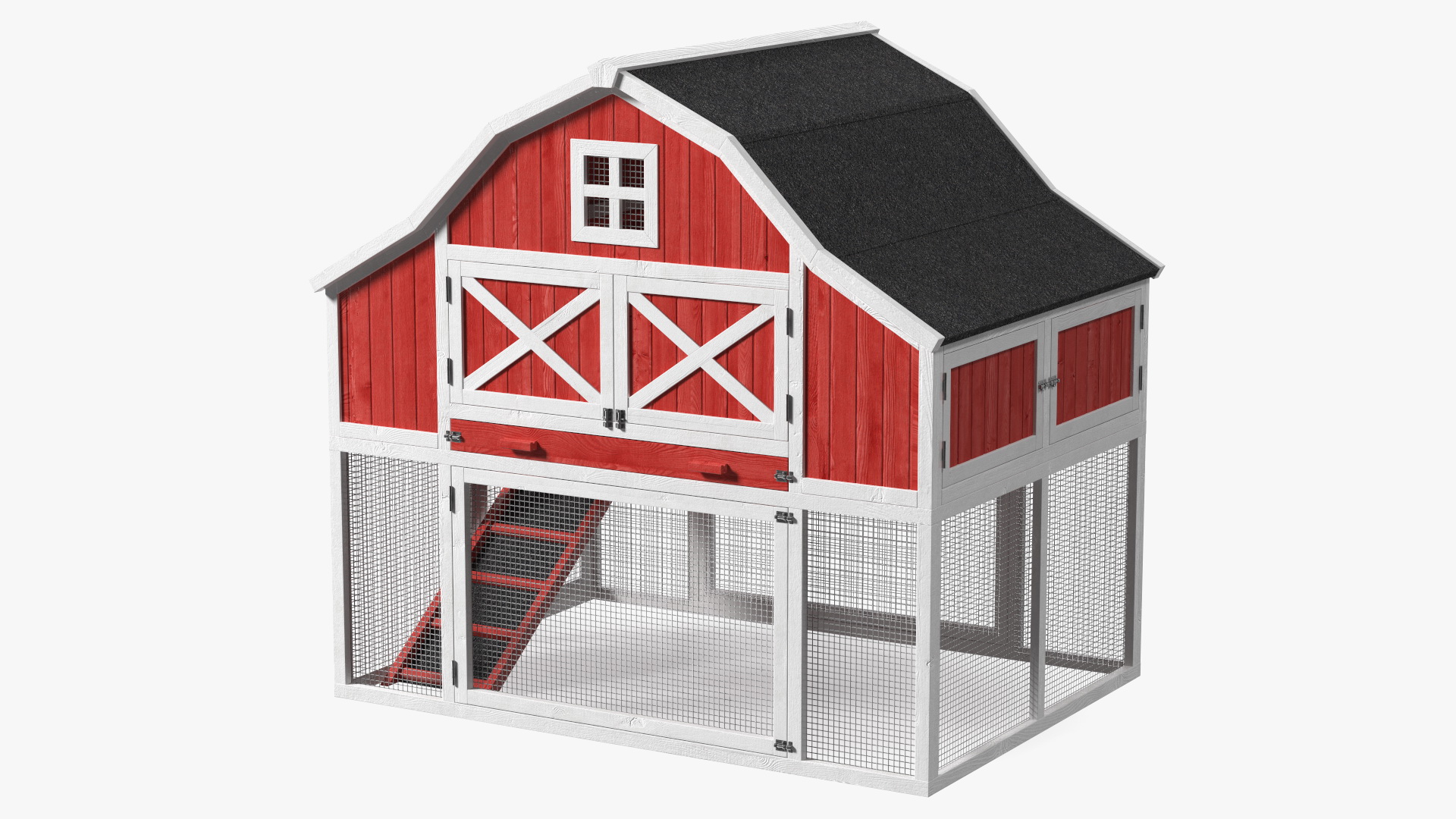 3D Chicken Coop Red