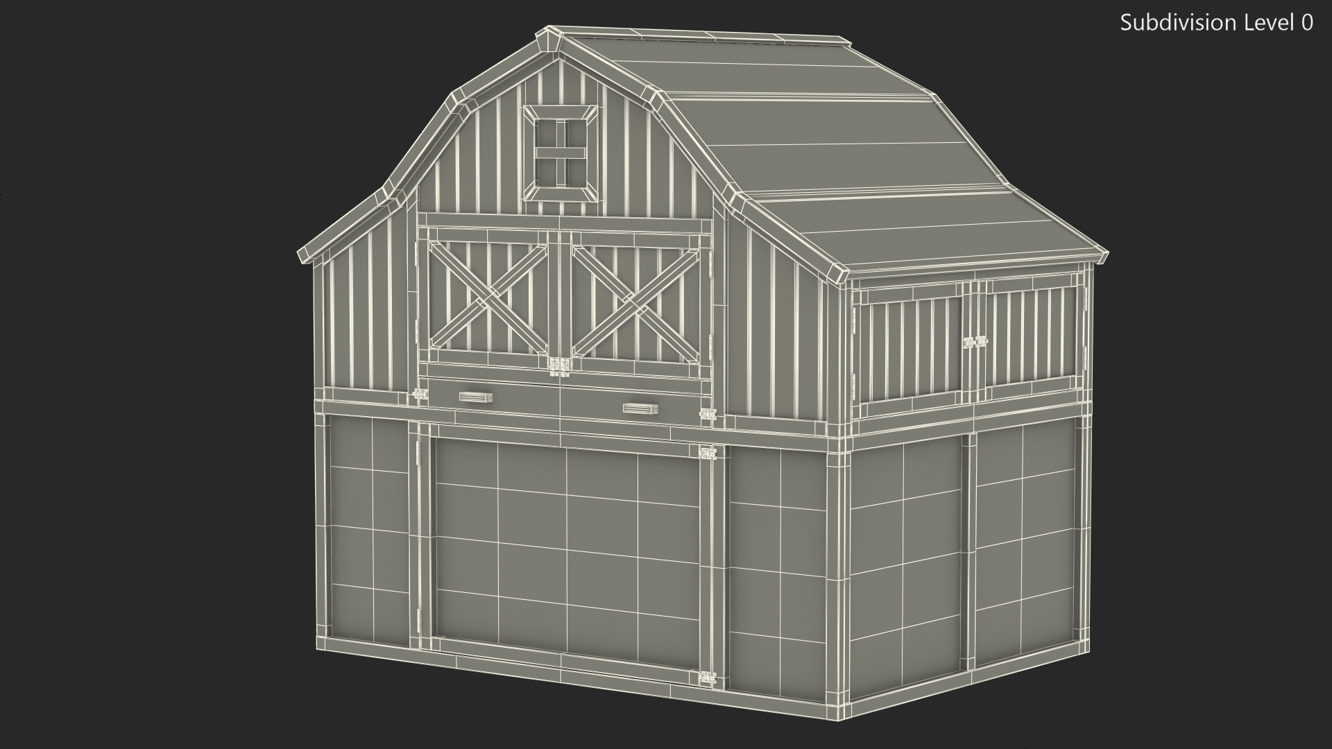 3D Chicken Coop Red