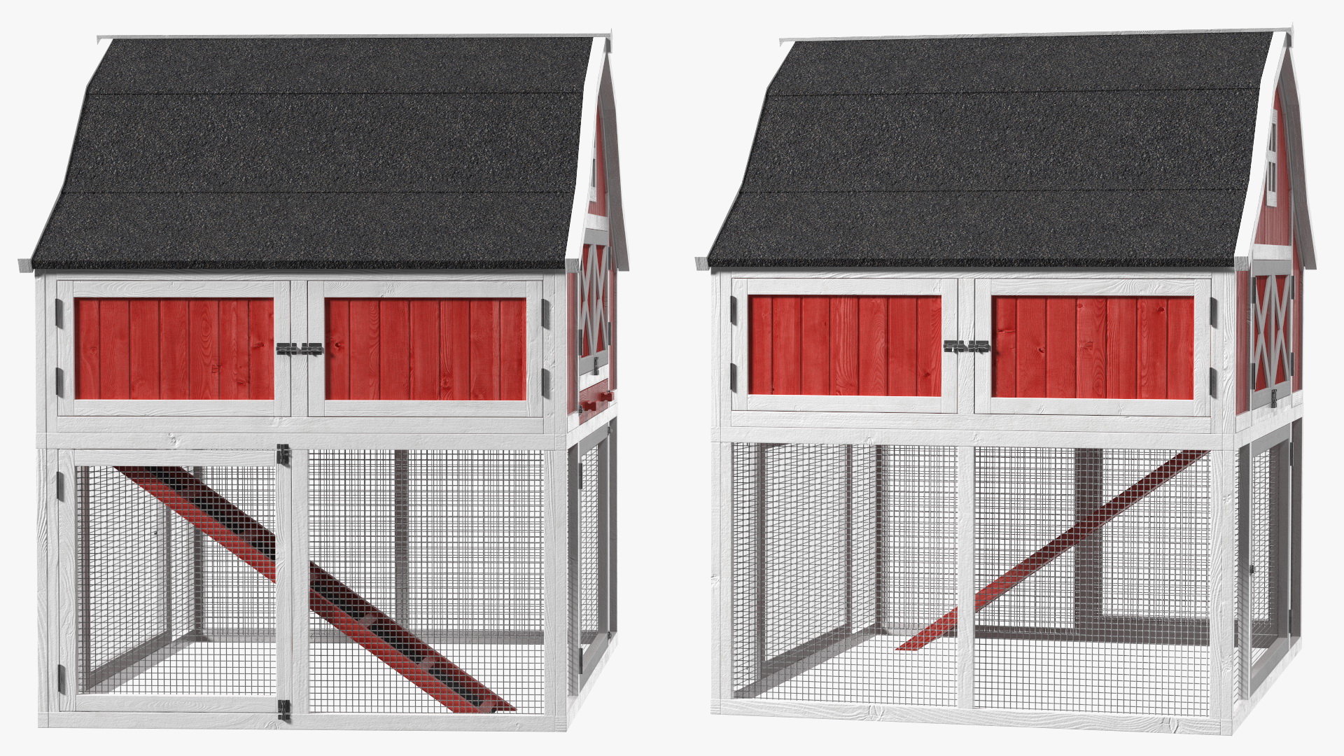3D Chicken Coop Red