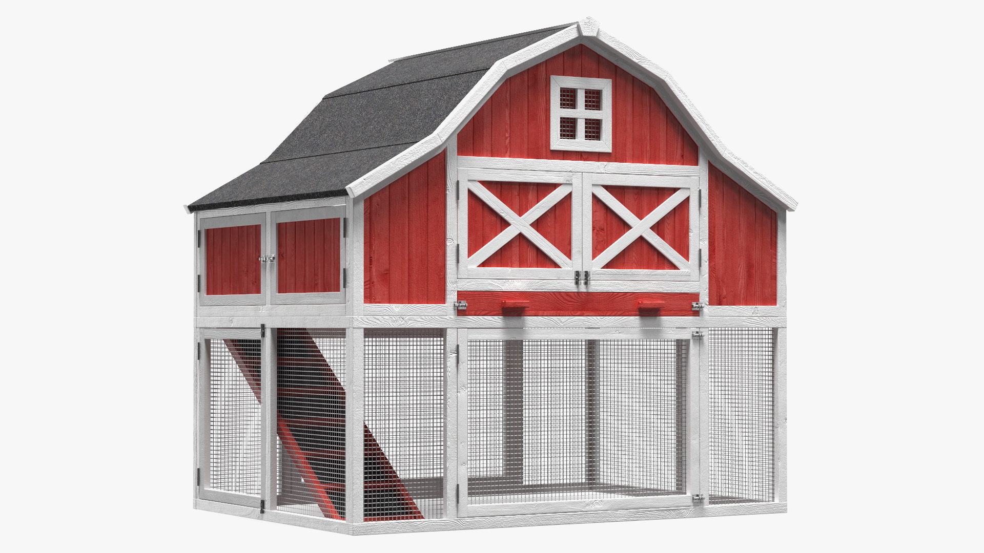 3D Chicken Coop Red