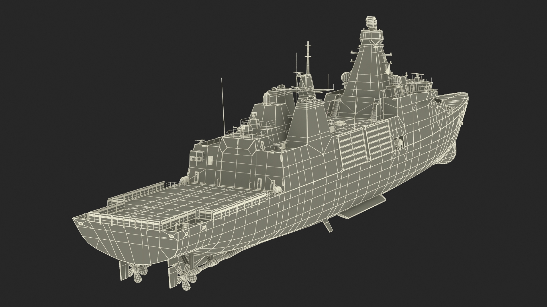 3D model Type 31 Frigate