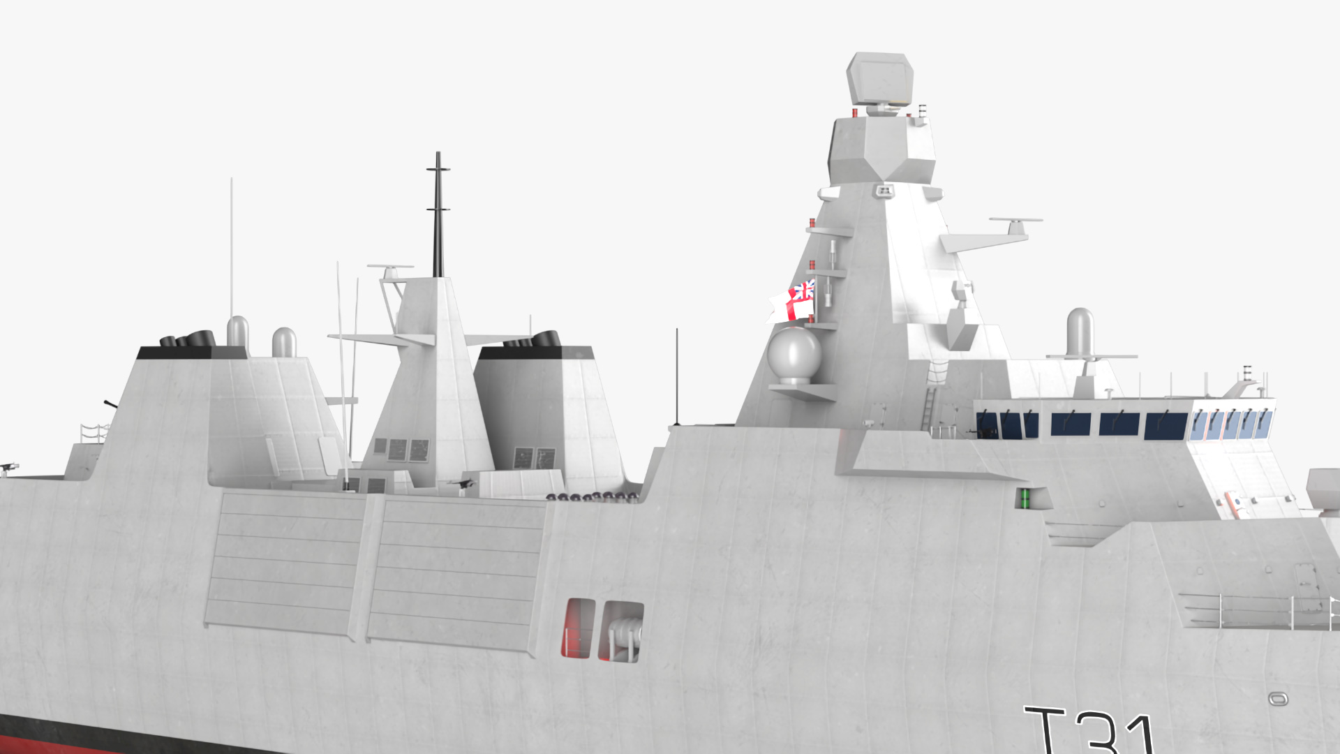 3D model Type 31 Frigate