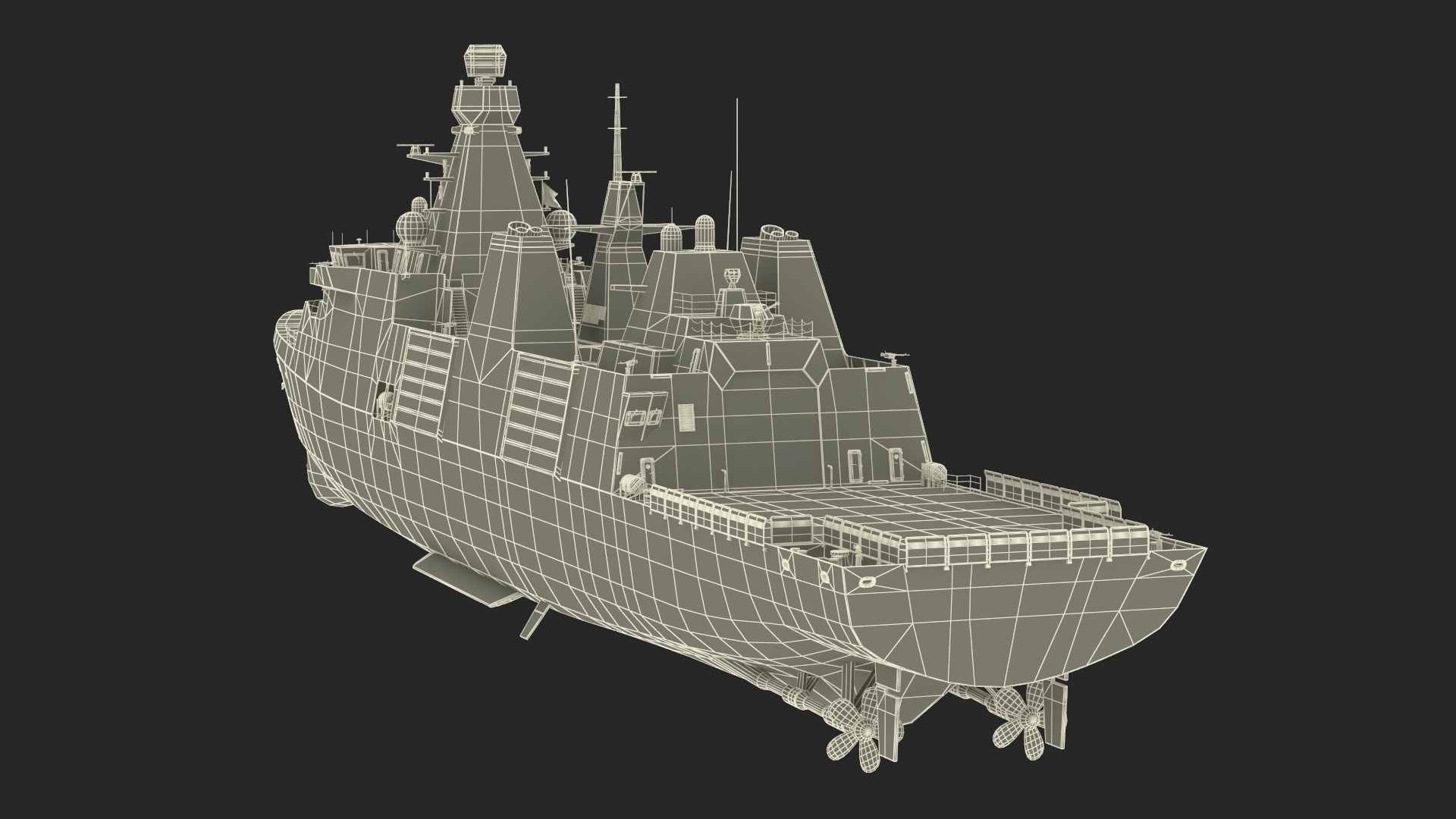 3D model Type 31 Frigate