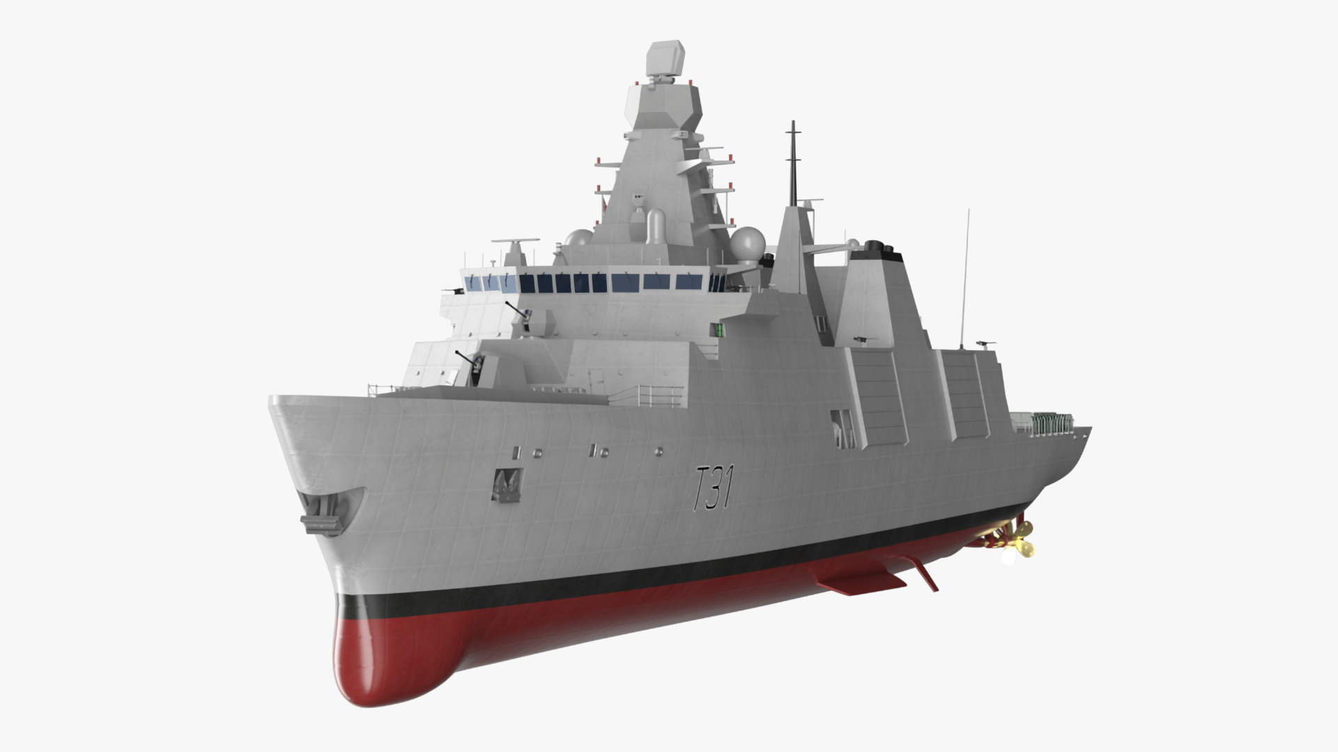 3D model Type 31 Frigate