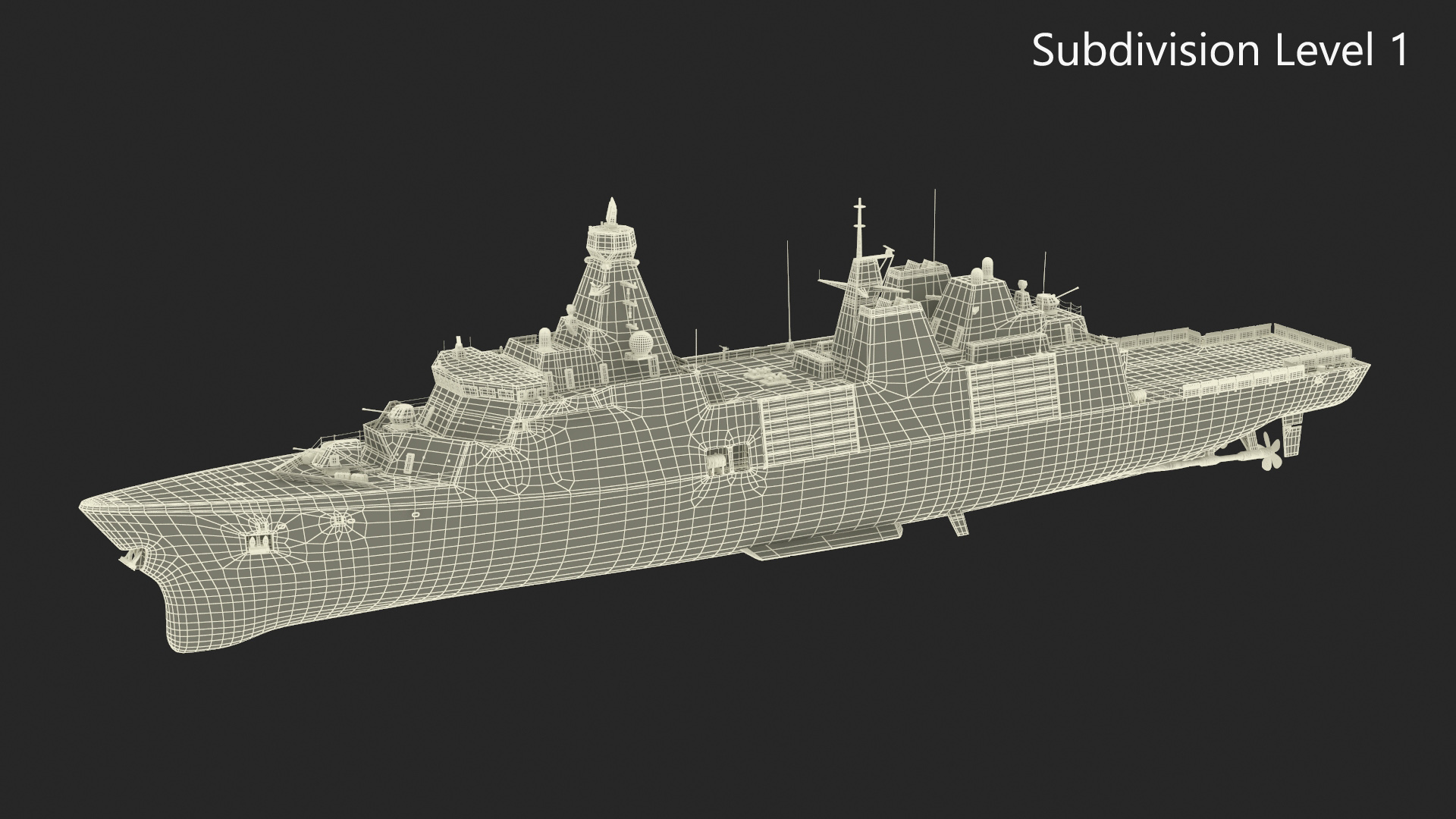 3D model Type 31 Frigate