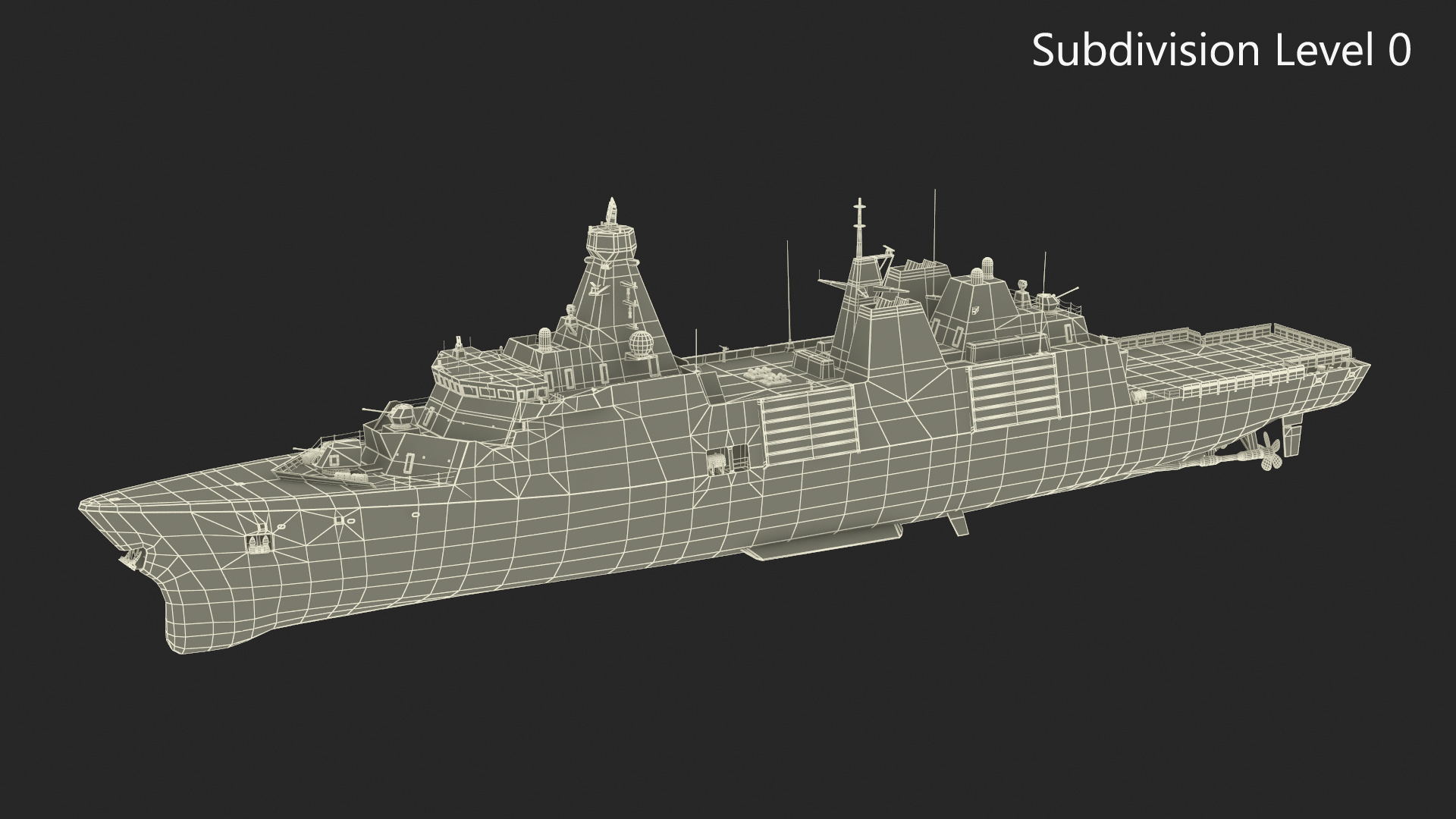 3D model Type 31 Frigate