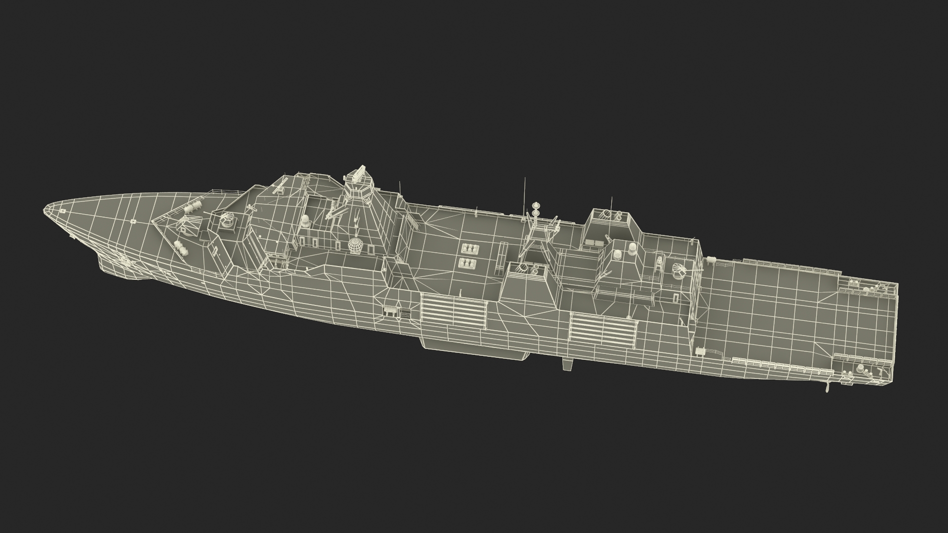 3D model Type 31 Frigate