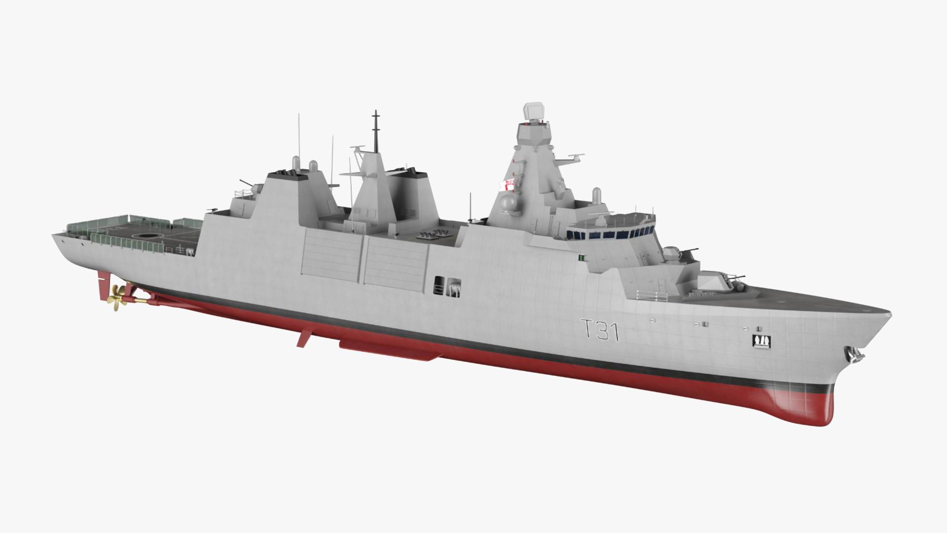 3D model Type 31 Frigate