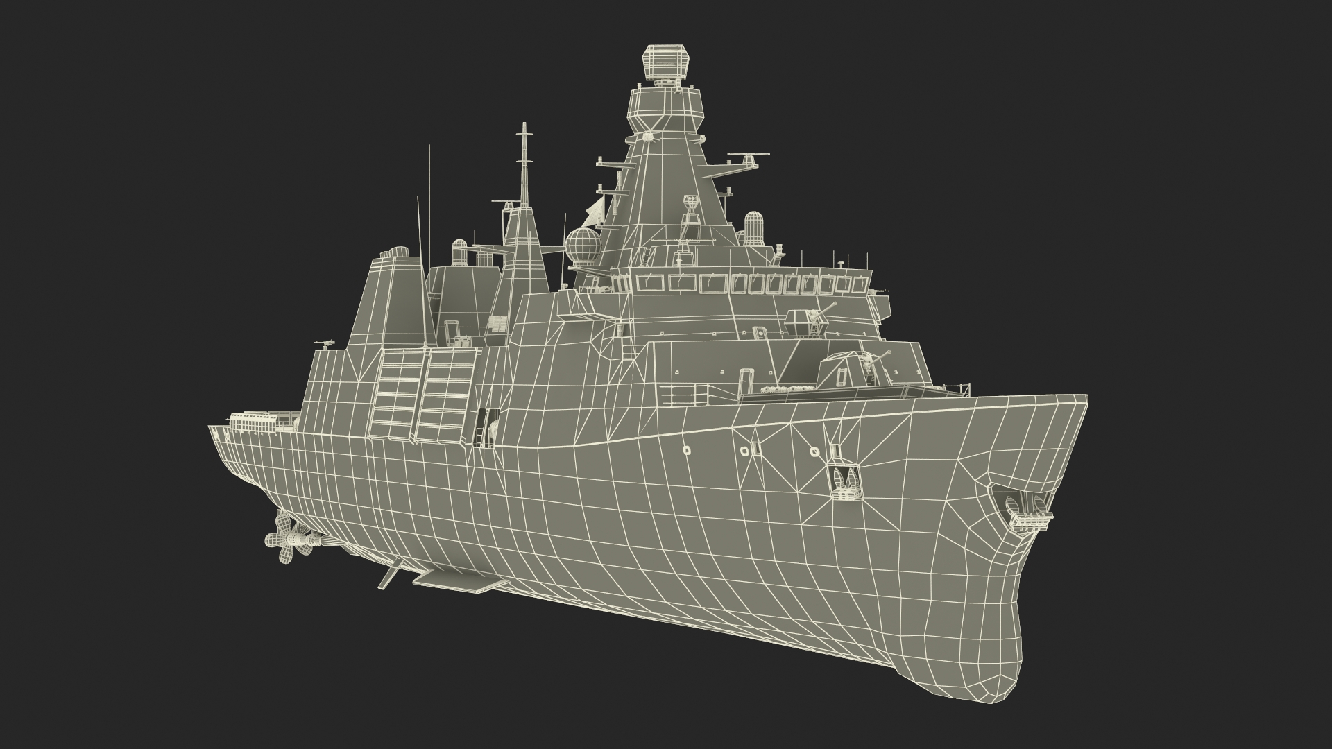 3D model Type 31 Frigate