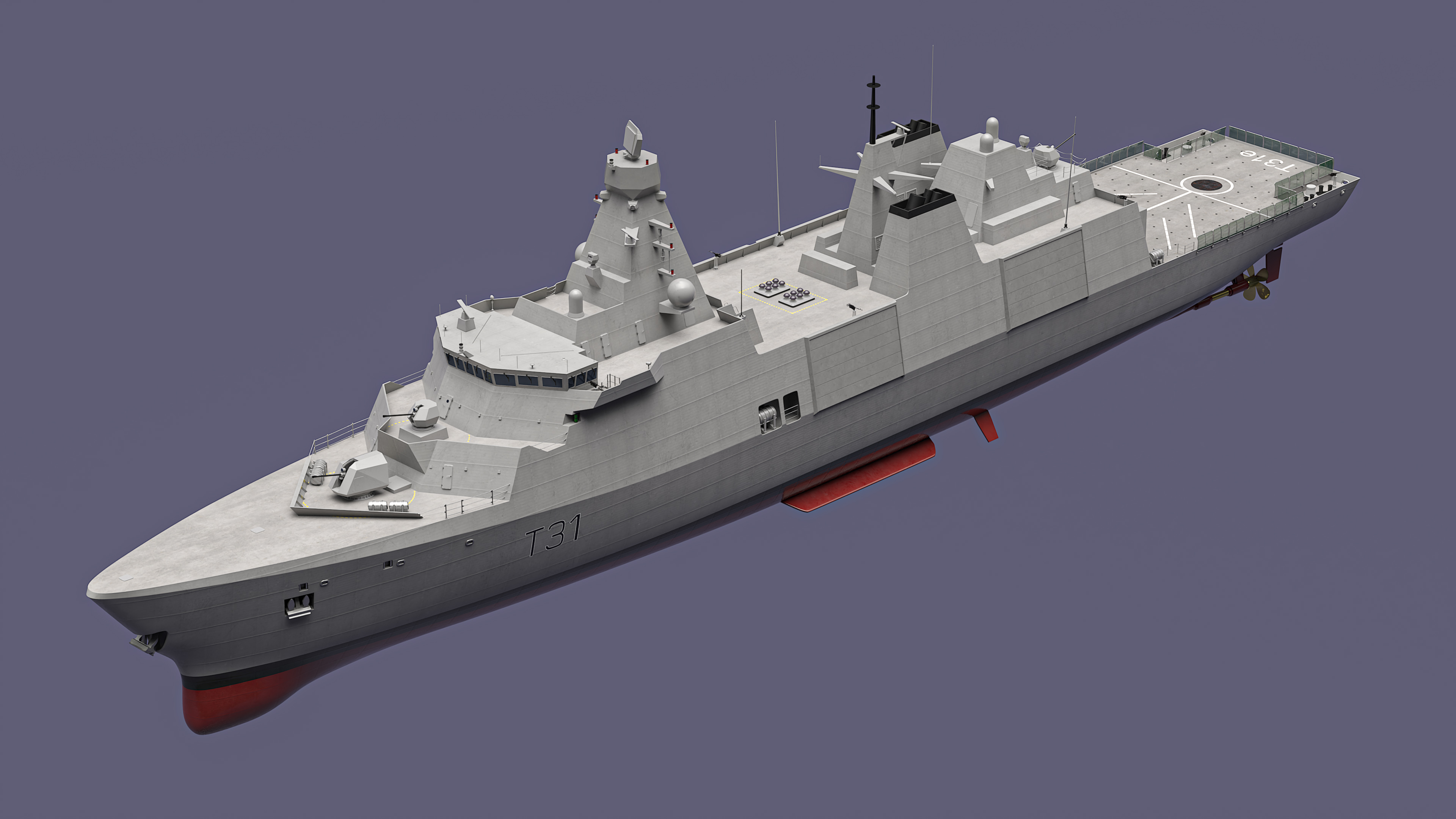 3D model Type 31 Frigate