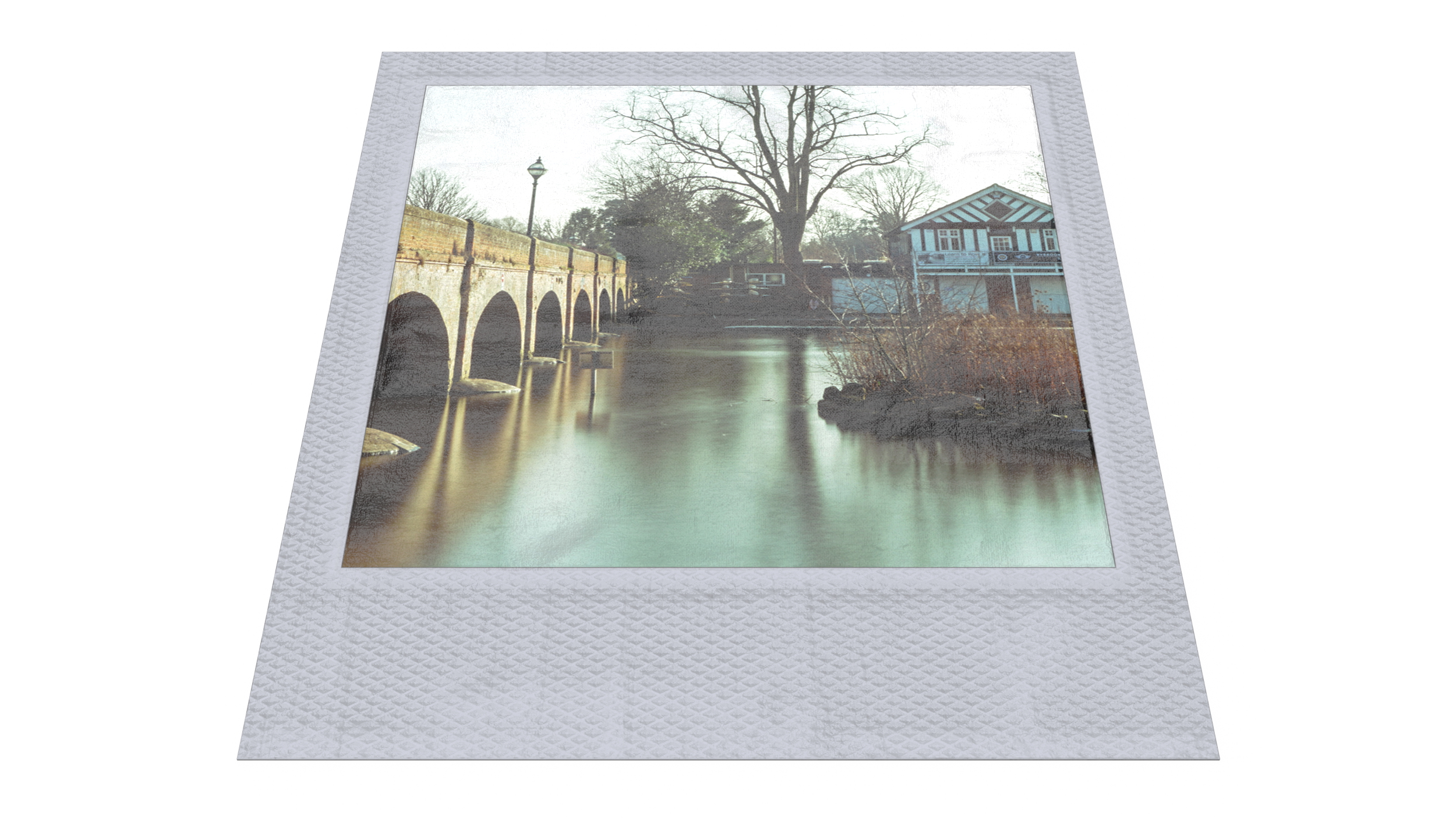 3D Instant Photo Frame with Old Town model