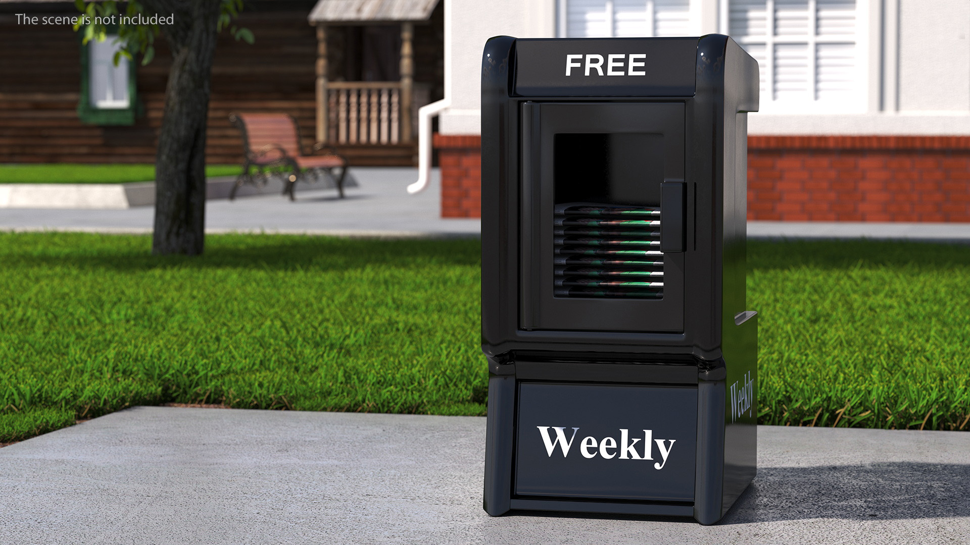 Free Weekly Newspaper Stand 3D