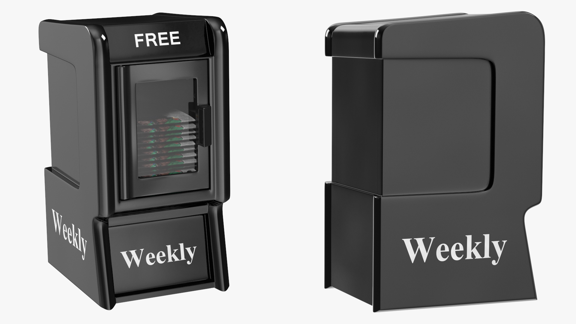 Free Weekly Newspaper Stand 3D