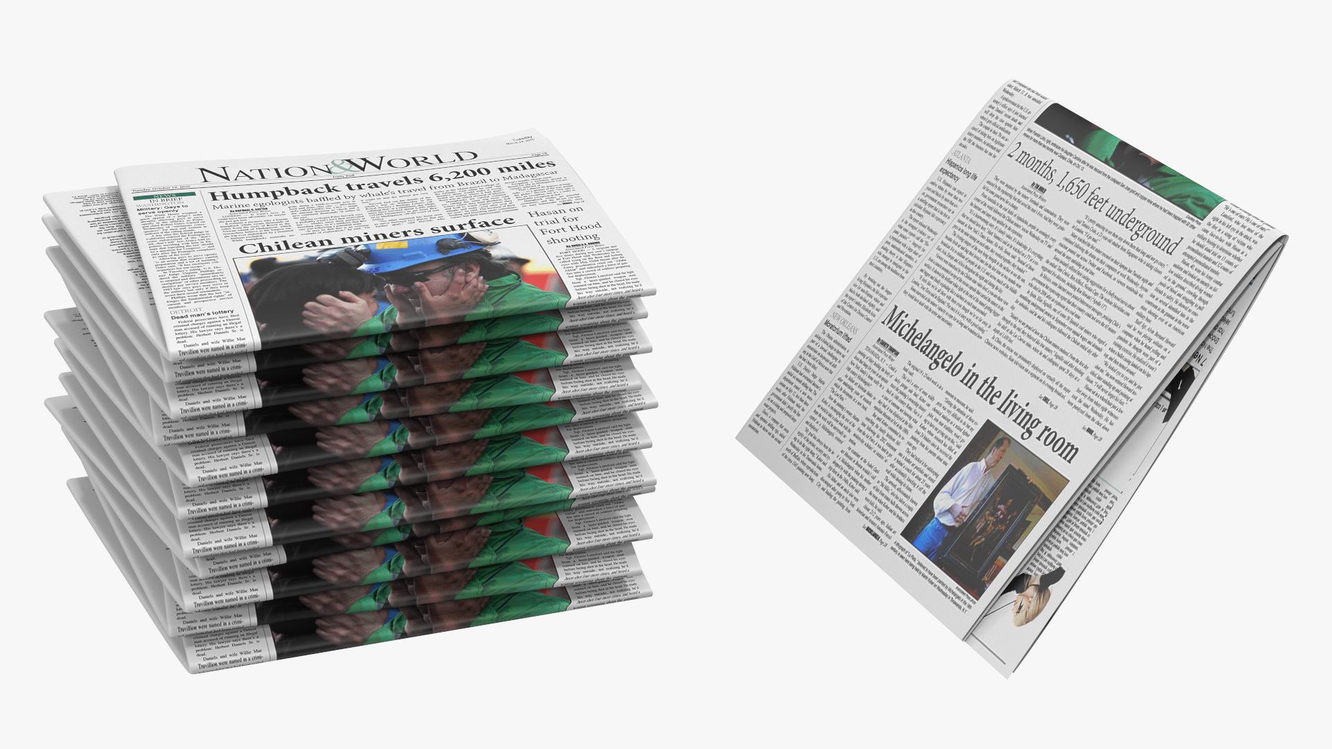Free Weekly Newspaper Stand 3D