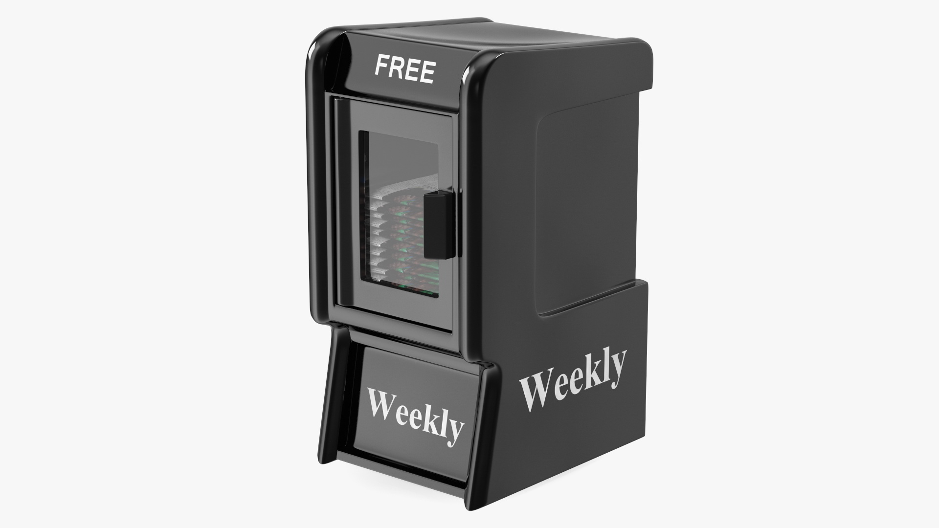 Free Weekly Newspaper Stand 3D