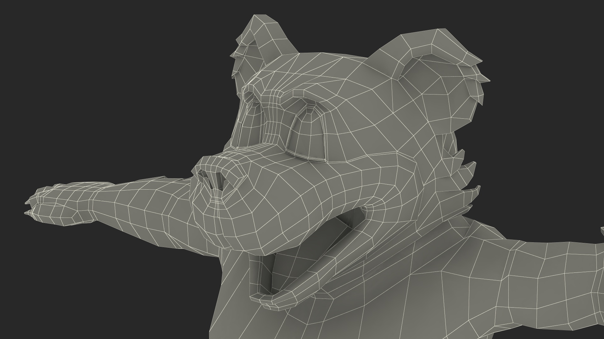 3D Funny Brown Bear Rigged model