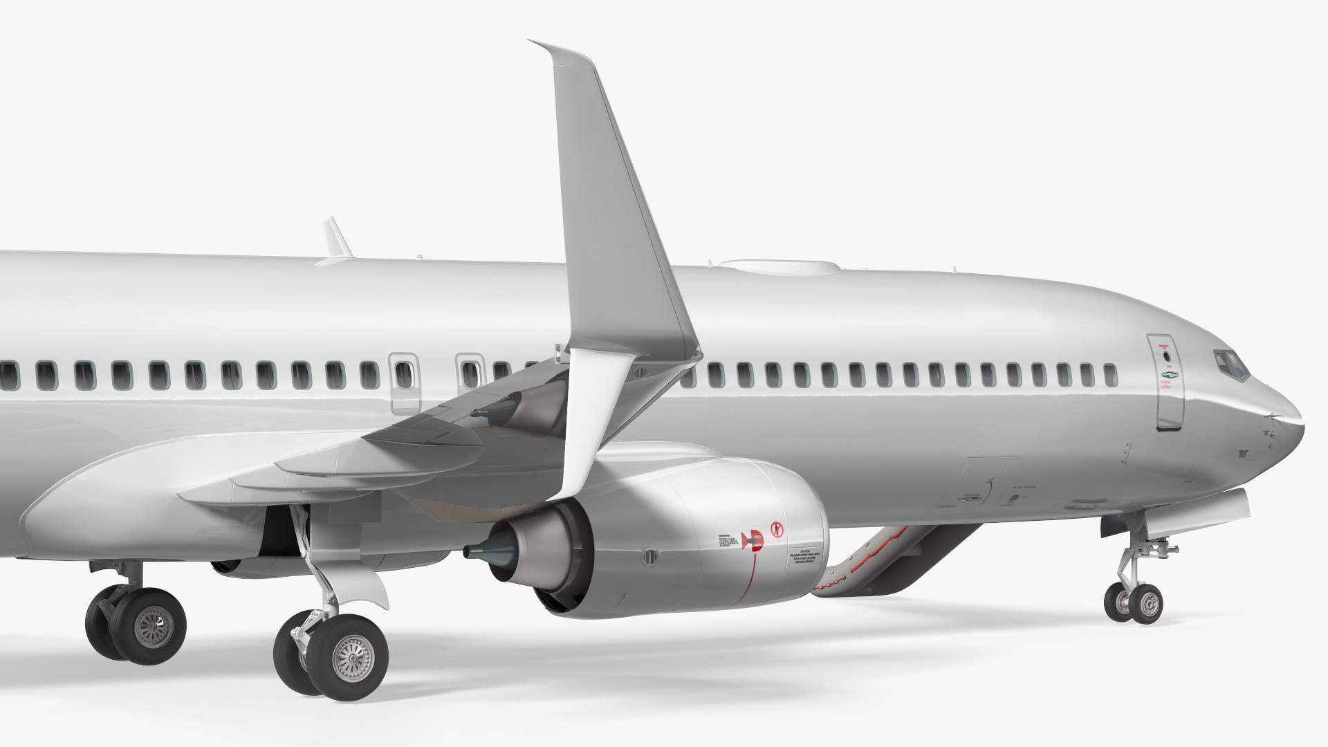 Airplane Evacuating People Rigged for Maya 3D