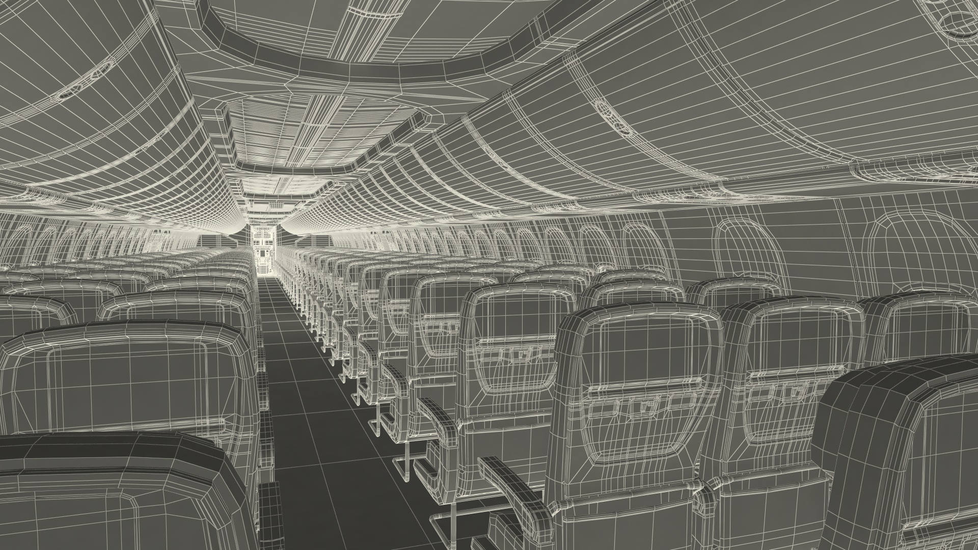 Airplane Evacuating People Rigged for Maya 3D
