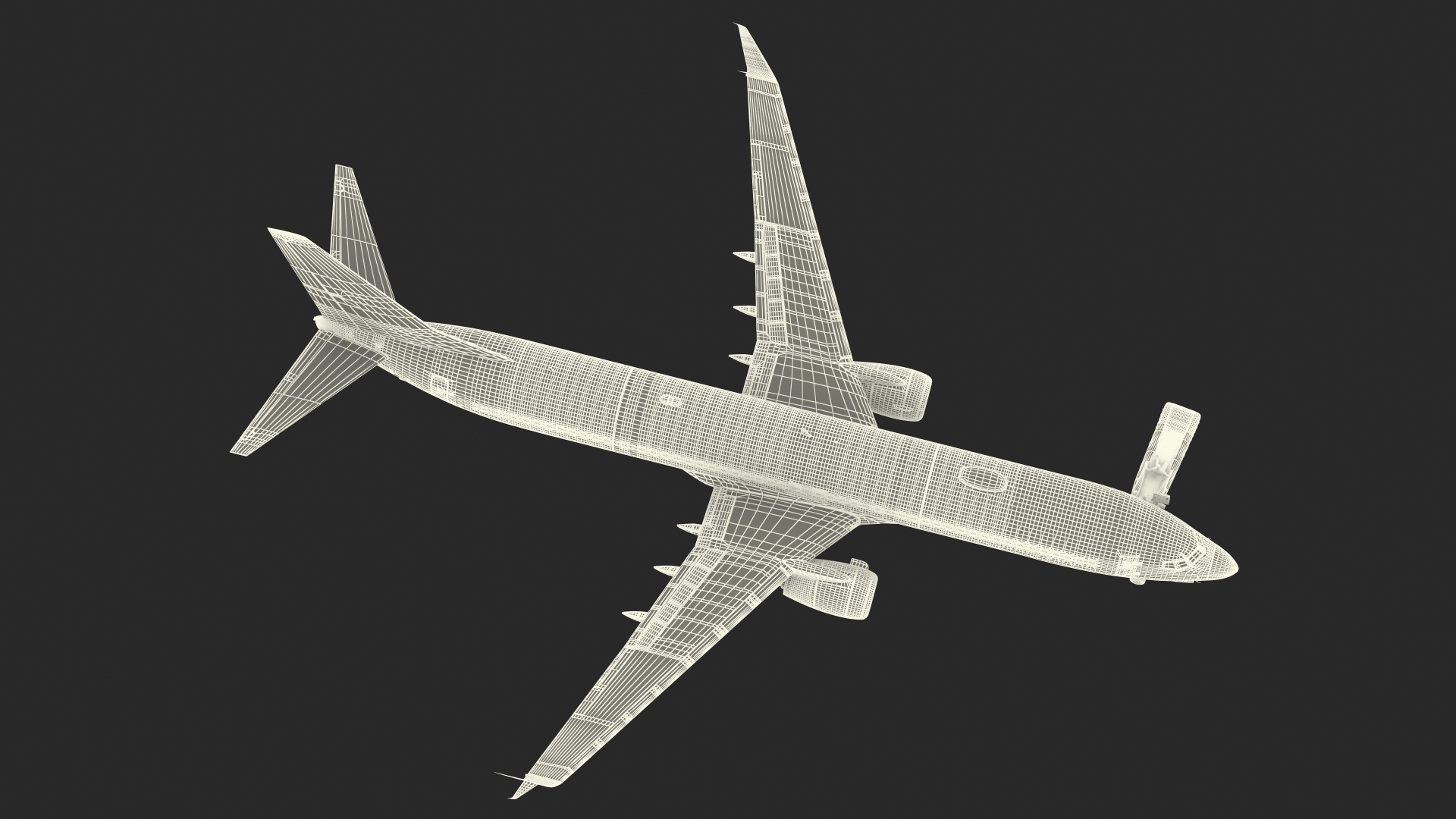 Airplane Evacuating People Rigged for Maya 3D