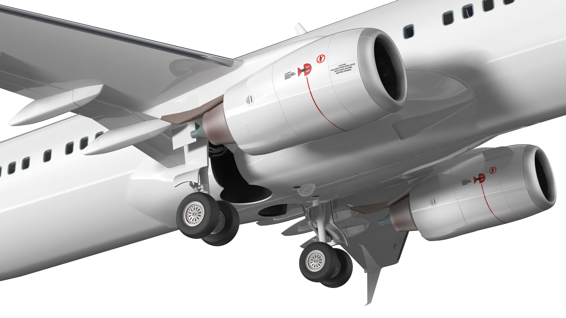 Airplane Evacuating People Rigged for Maya 3D
