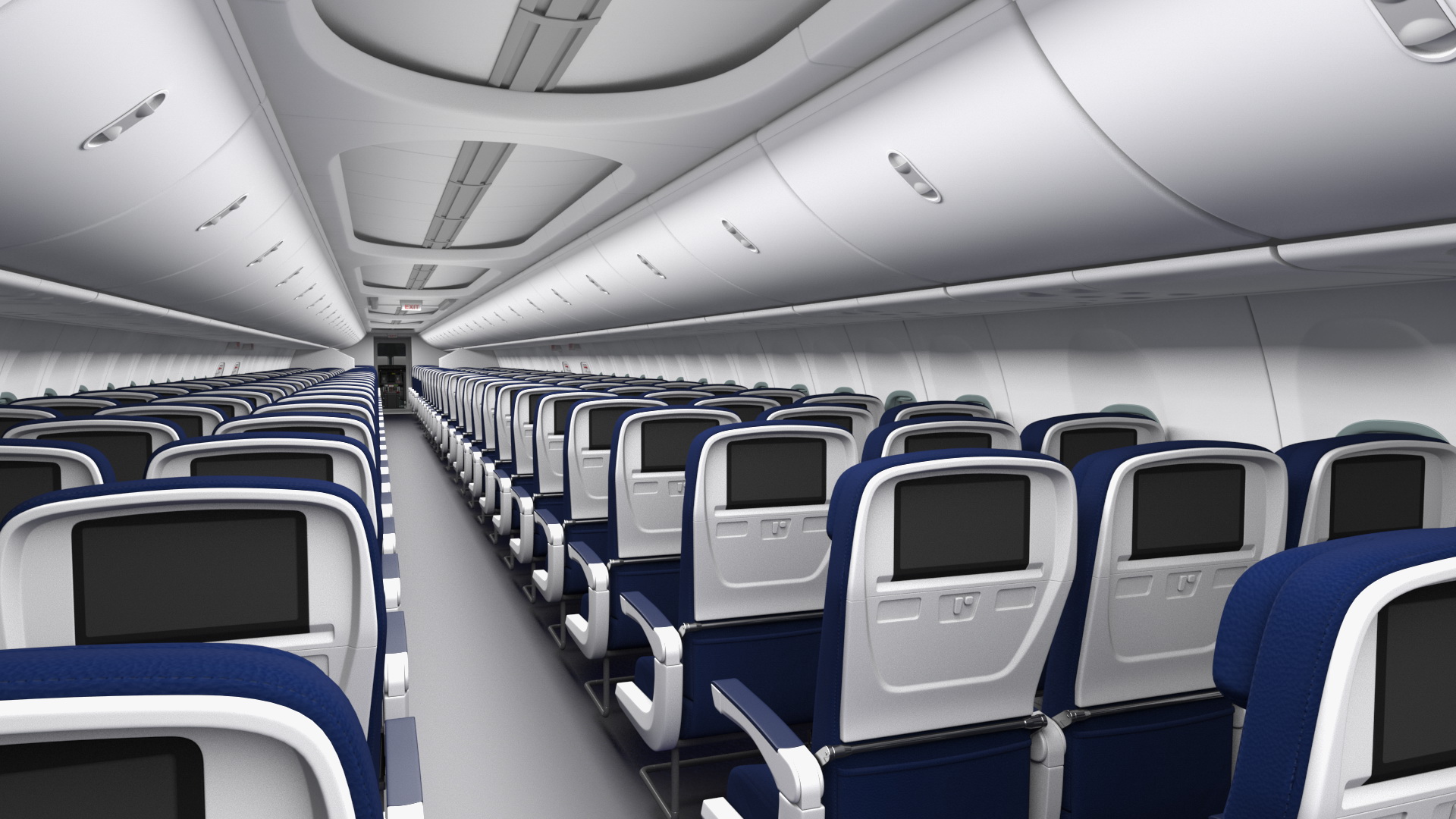 Airplane Evacuating People Rigged for Maya 3D