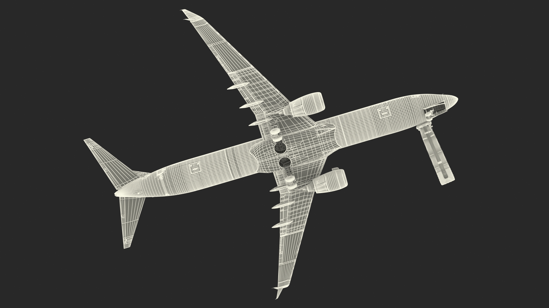 Airplane Evacuating People Rigged for Maya 3D