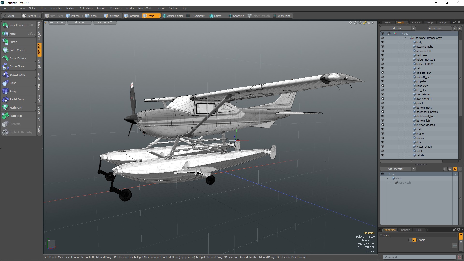 3D Floatplane Dream Gray