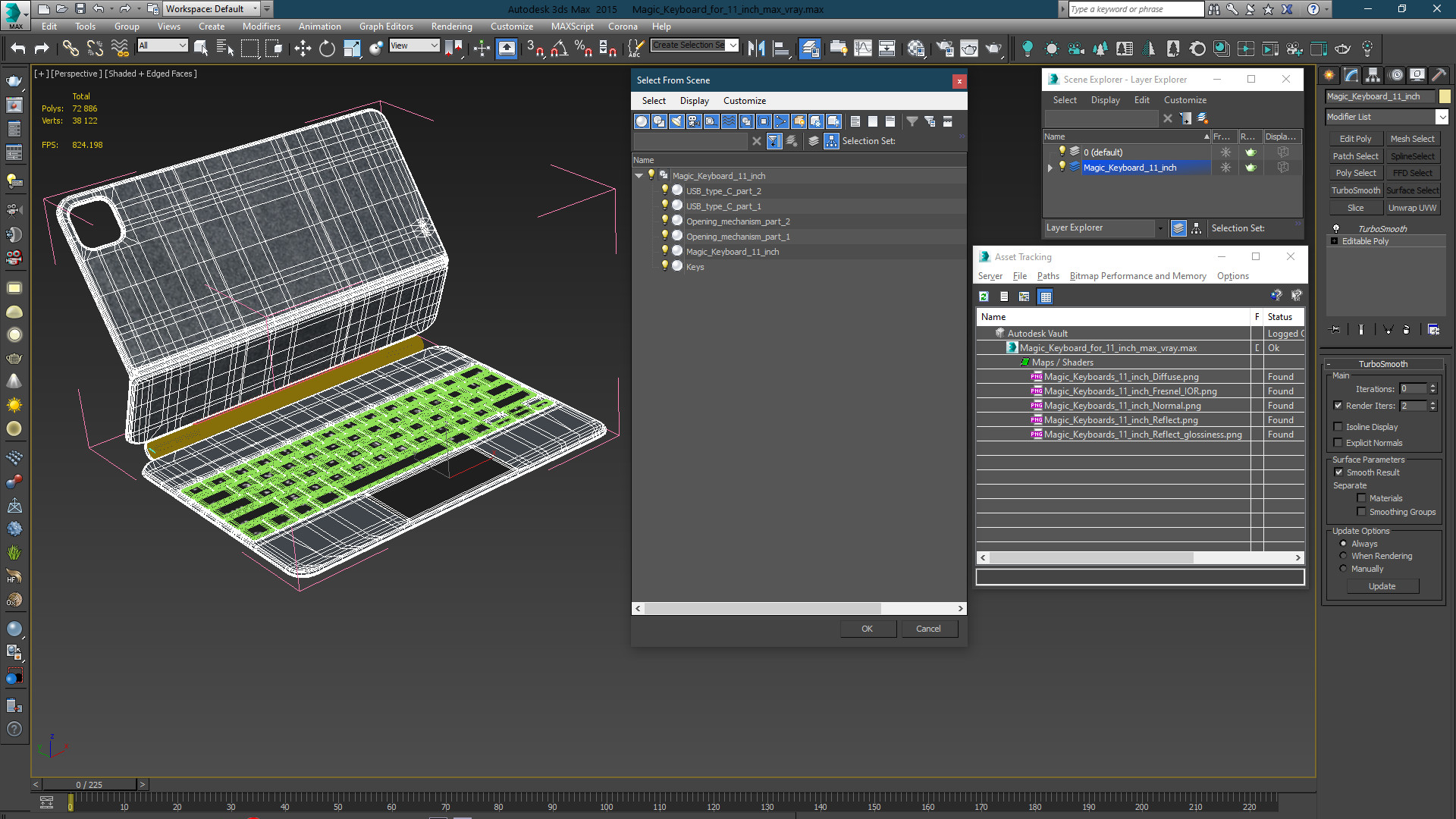 3D Magic Keyboard for 11 inch