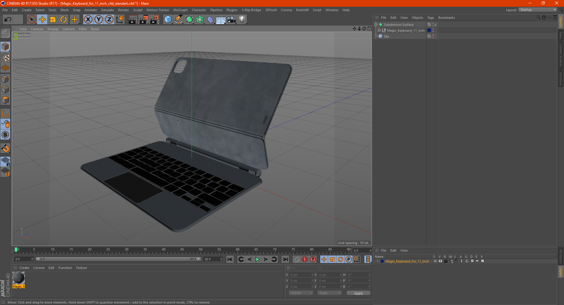 3D Magic Keyboard for 11 inch