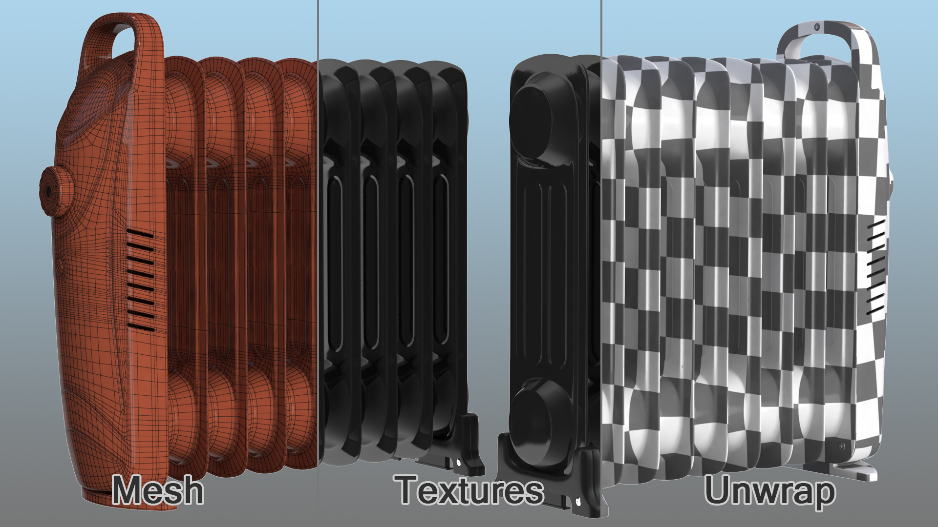 Donyer Power Oil Filled Radiator 3D