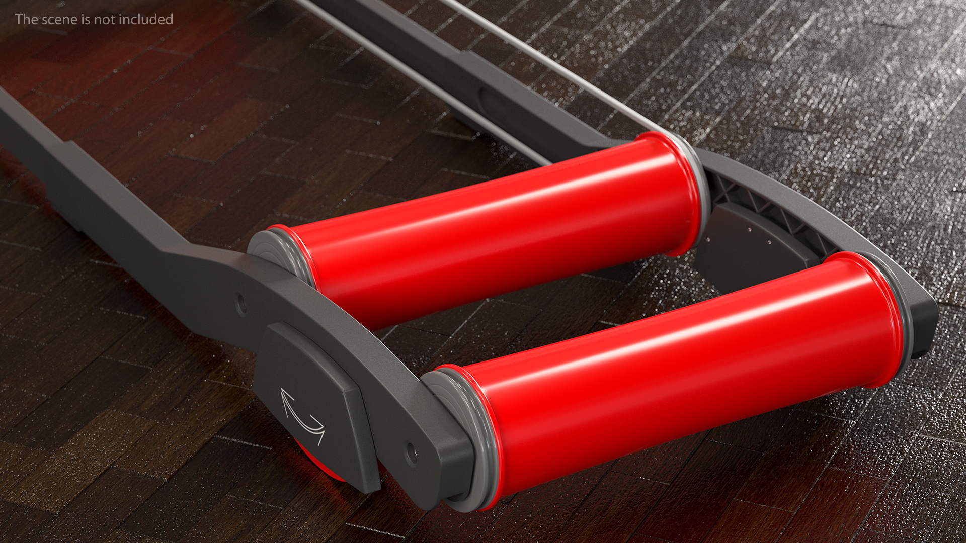 3D model Athlete Cyclist Riding Roller Platform Rigged