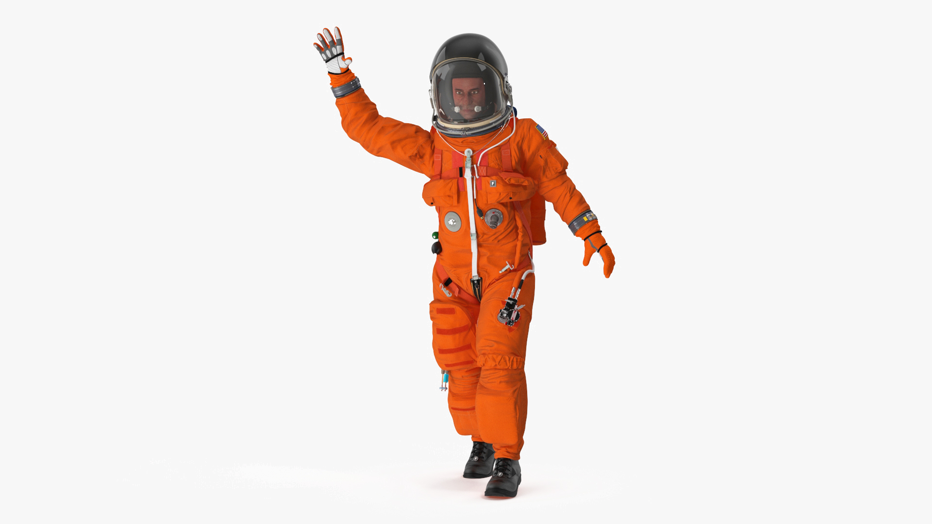 3D Advanced Crew Escape Astronaut Fur Rigged