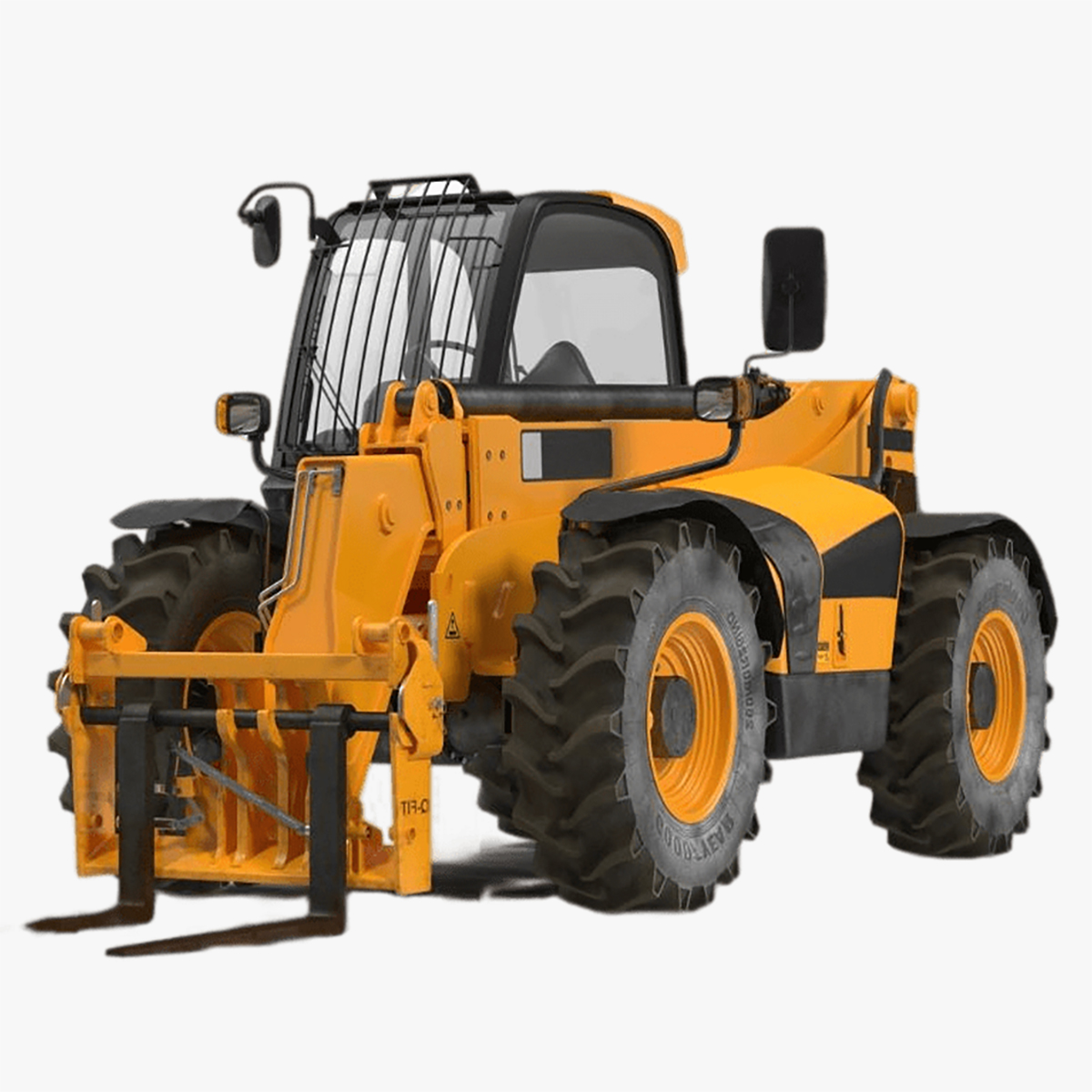 3D Telescopic Handler Forklift Generic Rigged for Cinema 4D