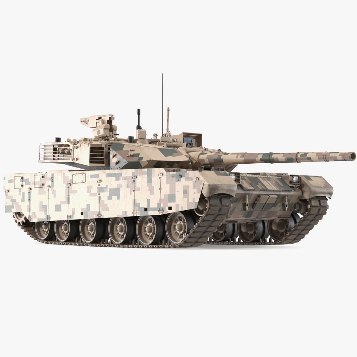 3D Norinco VT-4 Chinese Tank Rigged for Cinema 4D