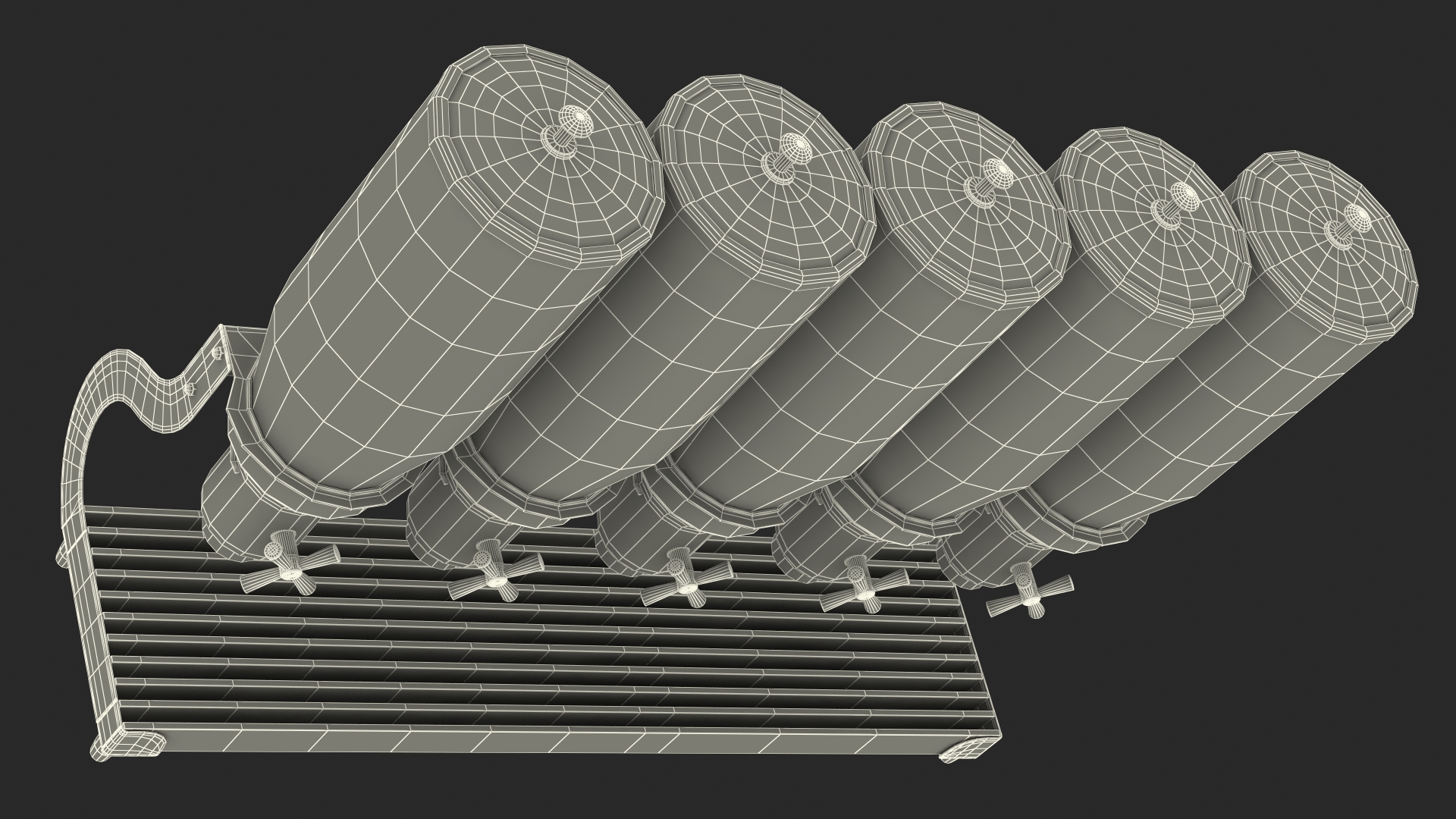 Dispenser 5-Lattice Sealed For Storage Of Dry Products 3D model