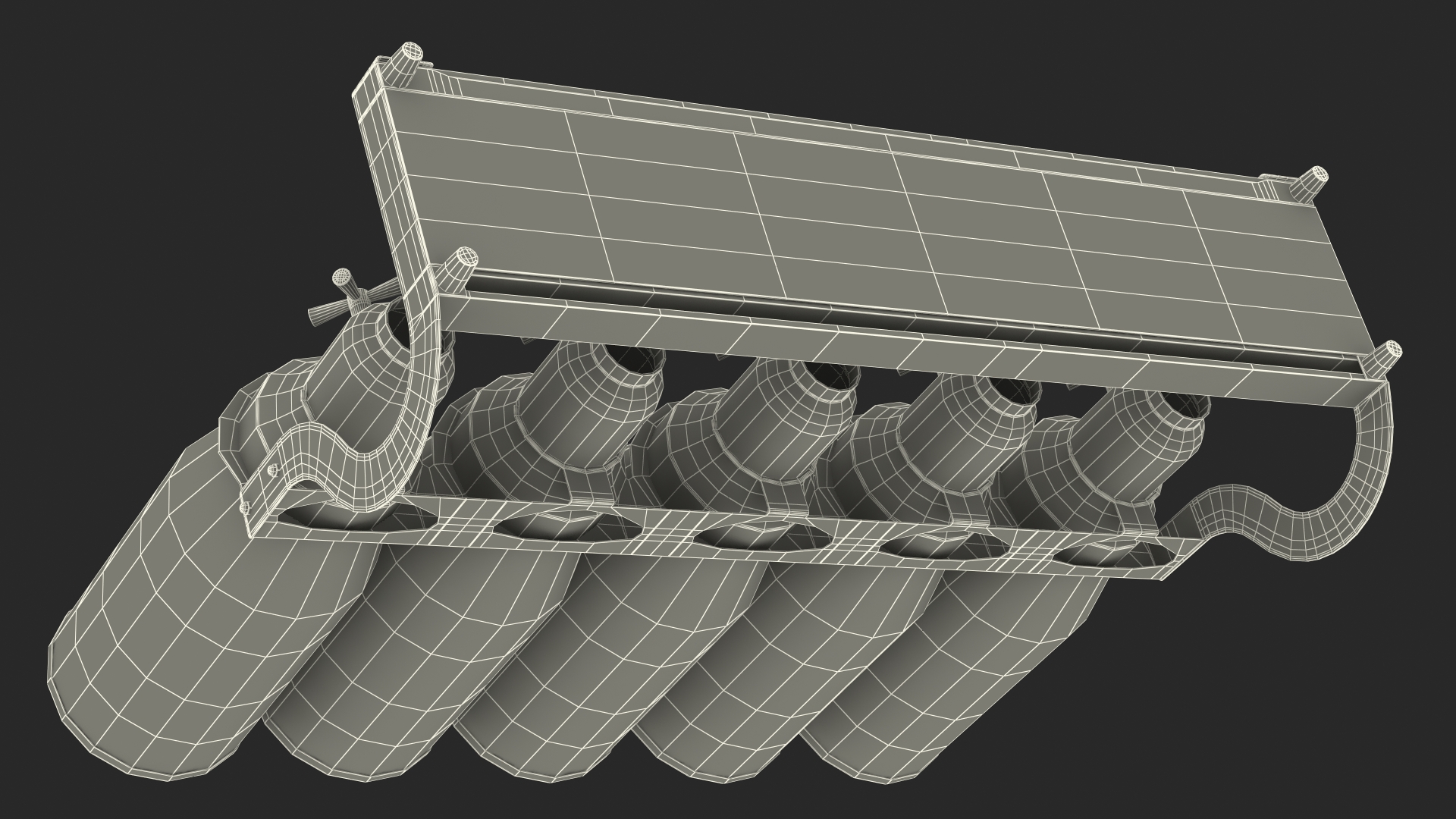 Dispenser 5-Lattice Sealed For Storage Of Dry Products 3D model