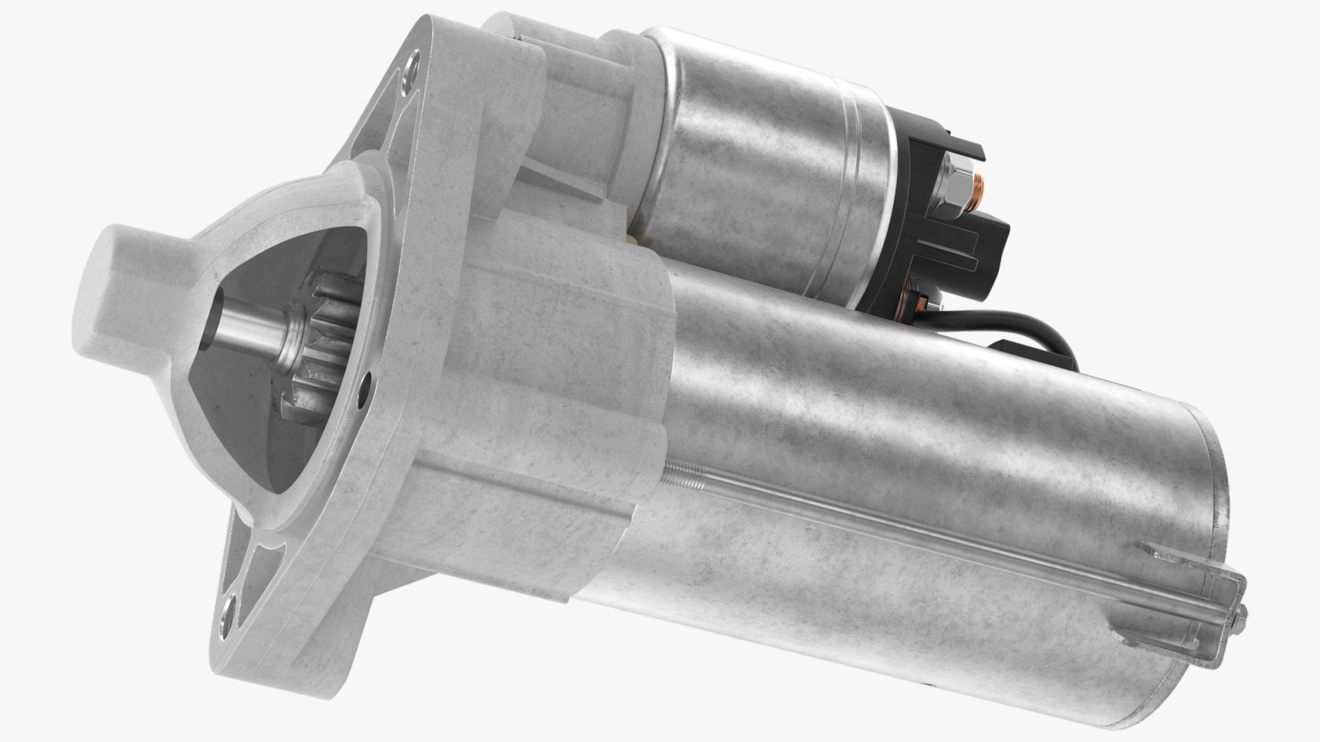 Automotive Starter Motor with Solenoid