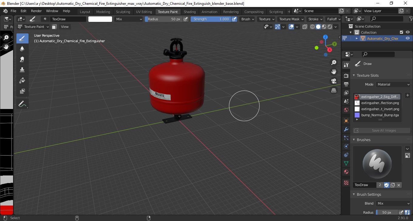 3D model Automatic Dry Chemical Fire Extinguisher