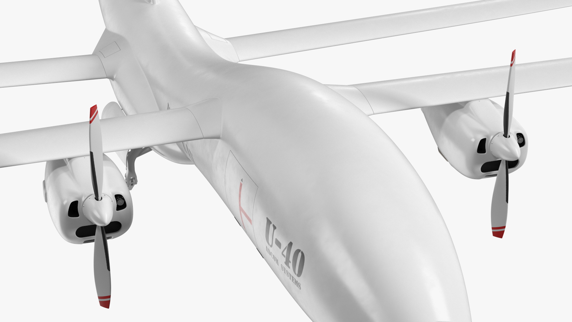 Yabhon United 40-UAV White Color 3D