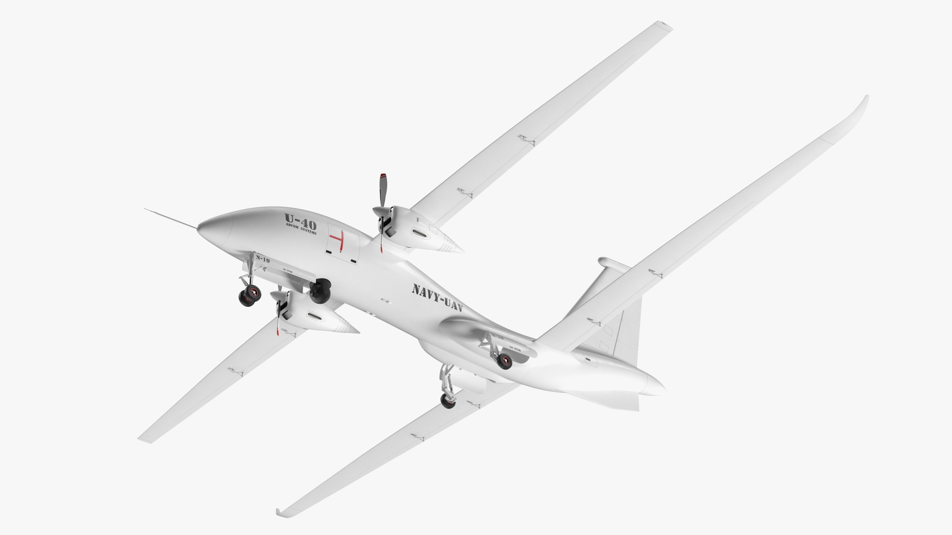 Yabhon United 40-UAV White Color 3D