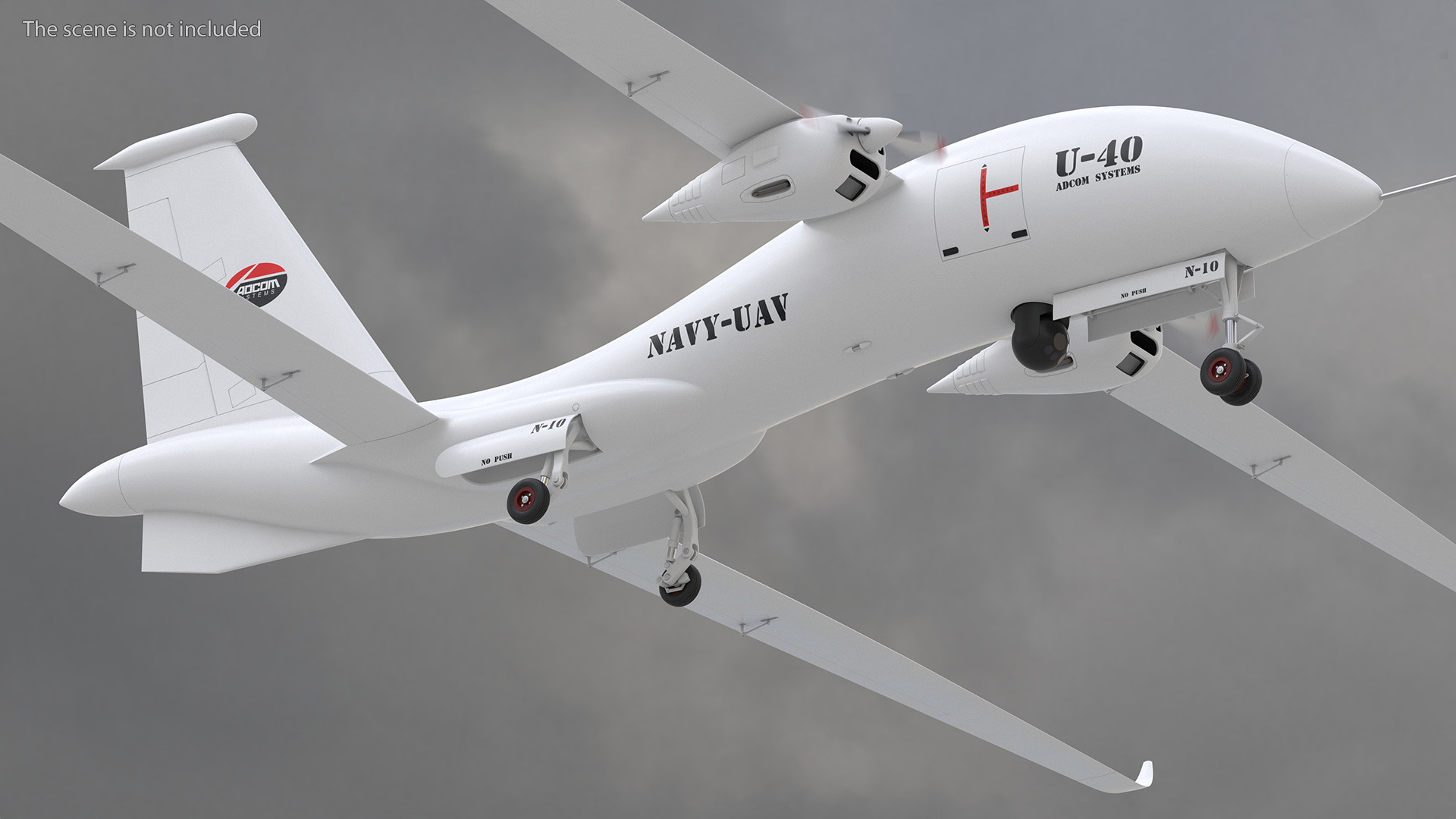 Yabhon United 40-UAV White Color 3D