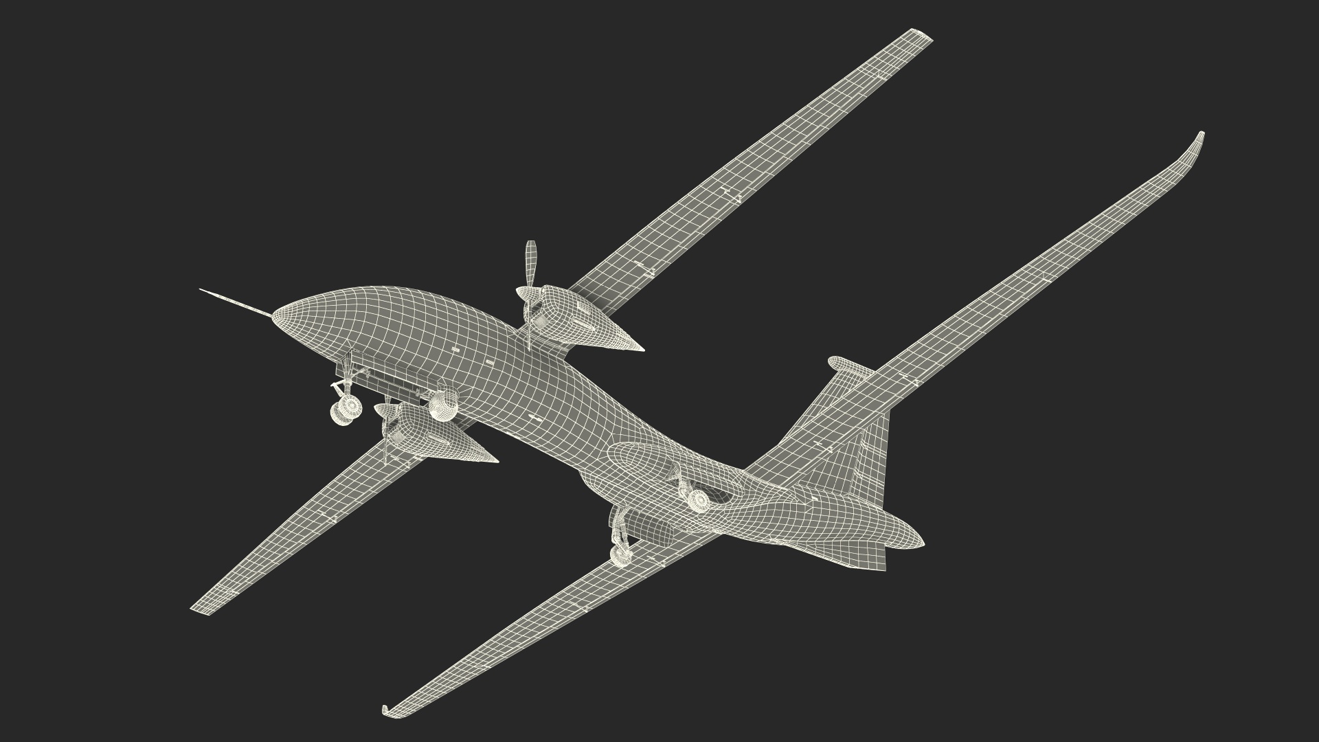 Yabhon United 40-UAV White Color 3D