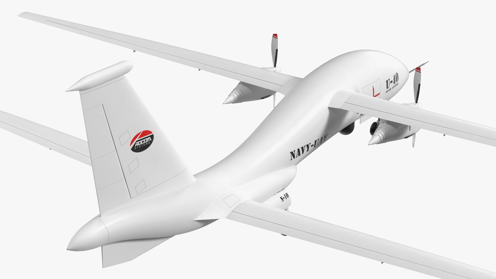 Yabhon United 40-UAV White Color 3D