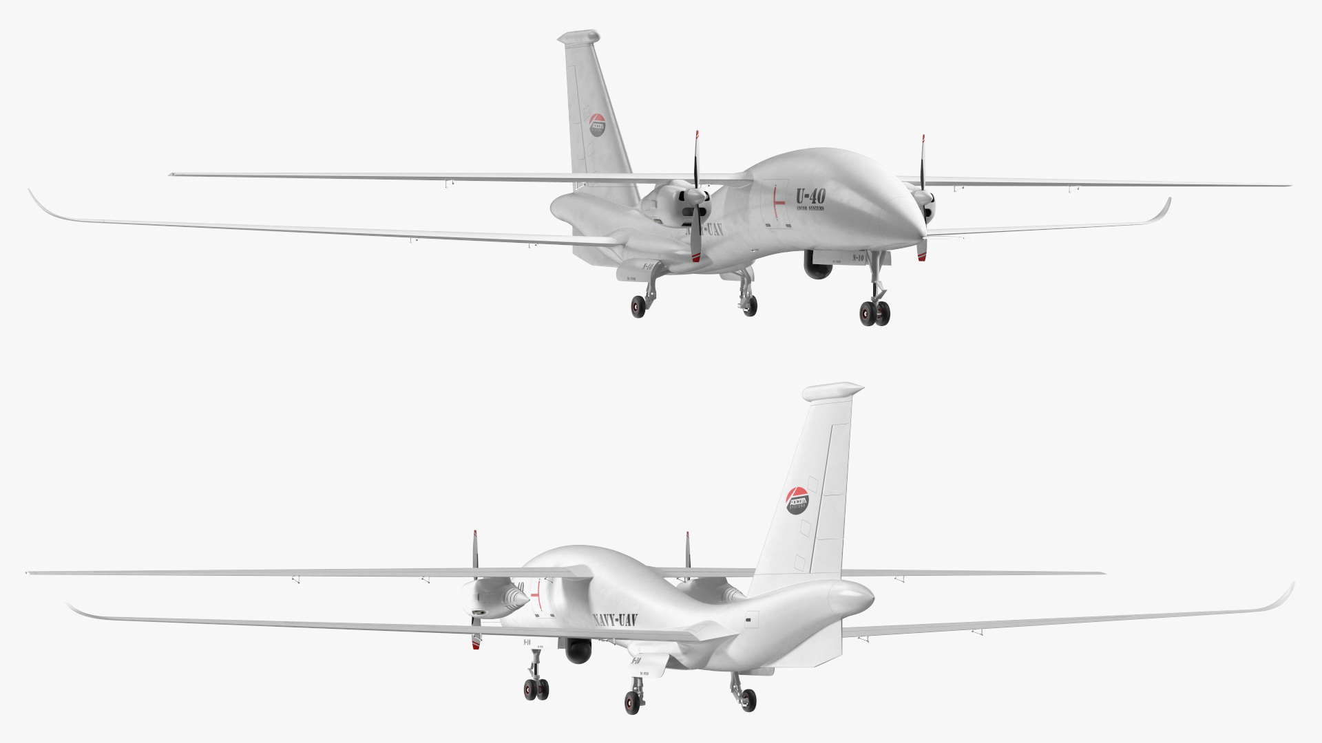 Yabhon United 40-UAV White Color 3D
