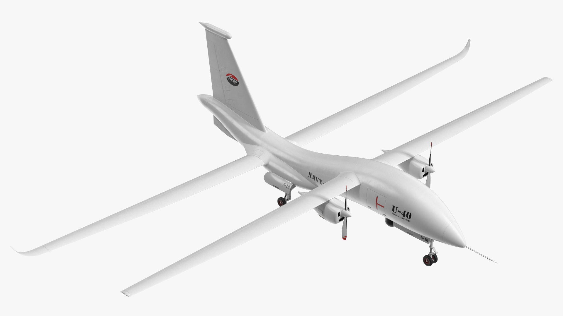 Yabhon United 40-UAV White Color 3D