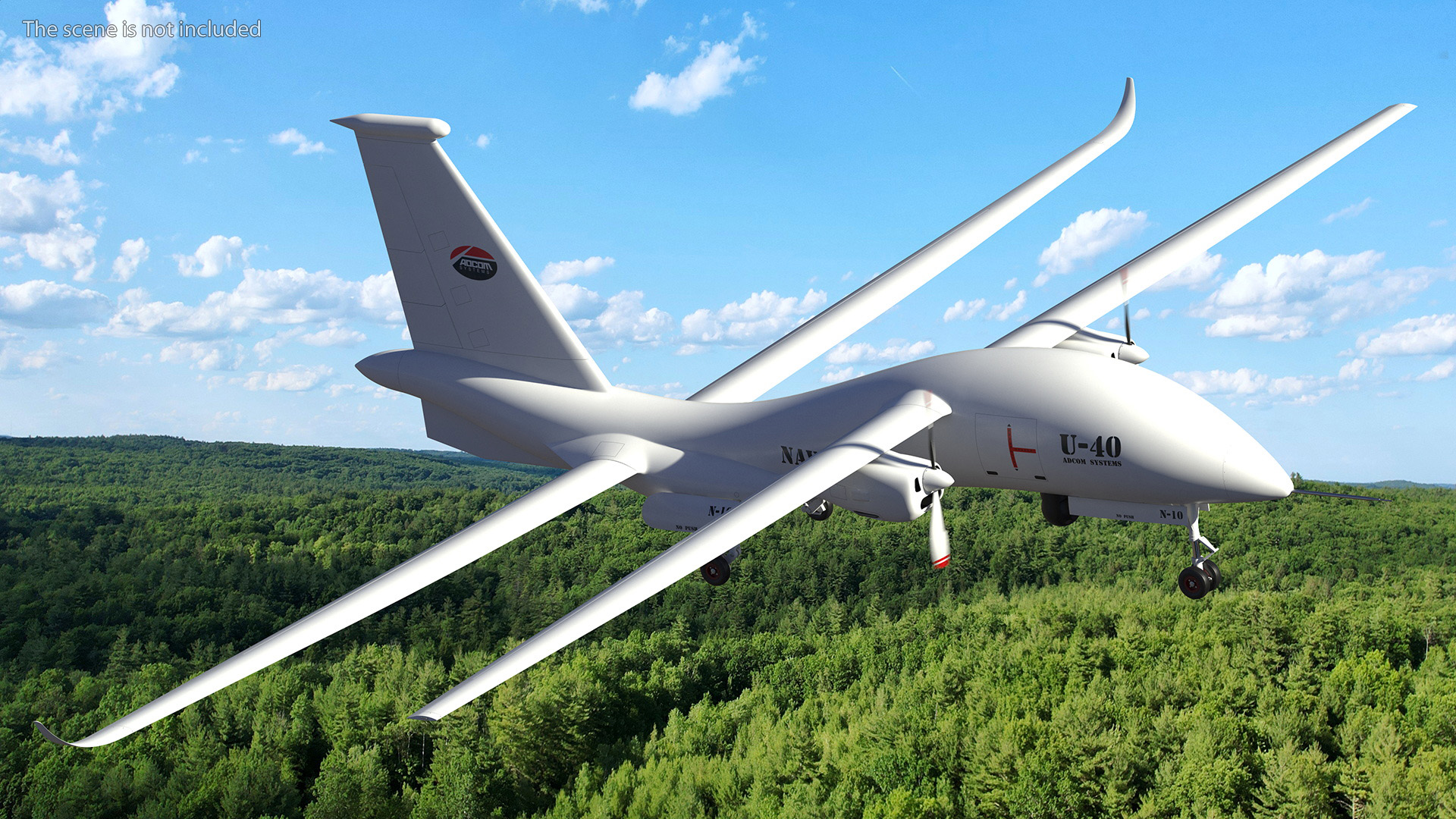 Yabhon United 40-UAV White Color 3D