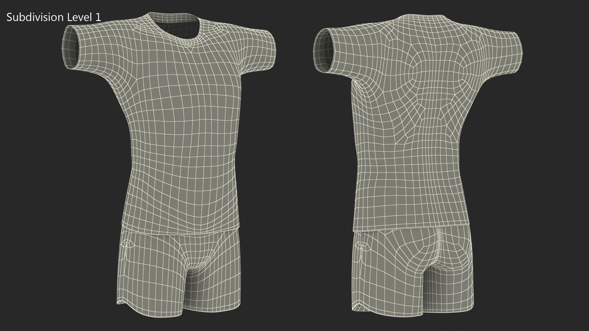 3D model Teenage Boy Swimwear