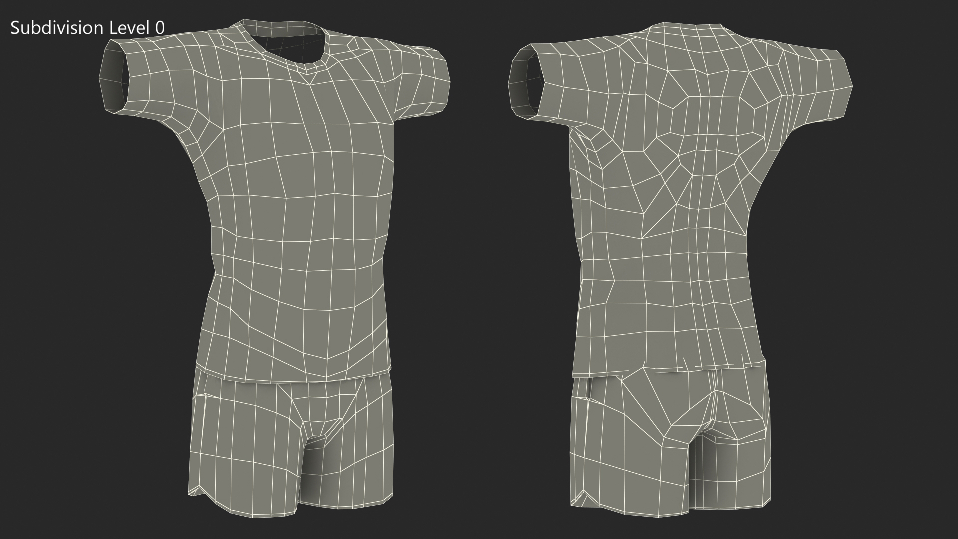 3D model Teenage Boy Swimwear