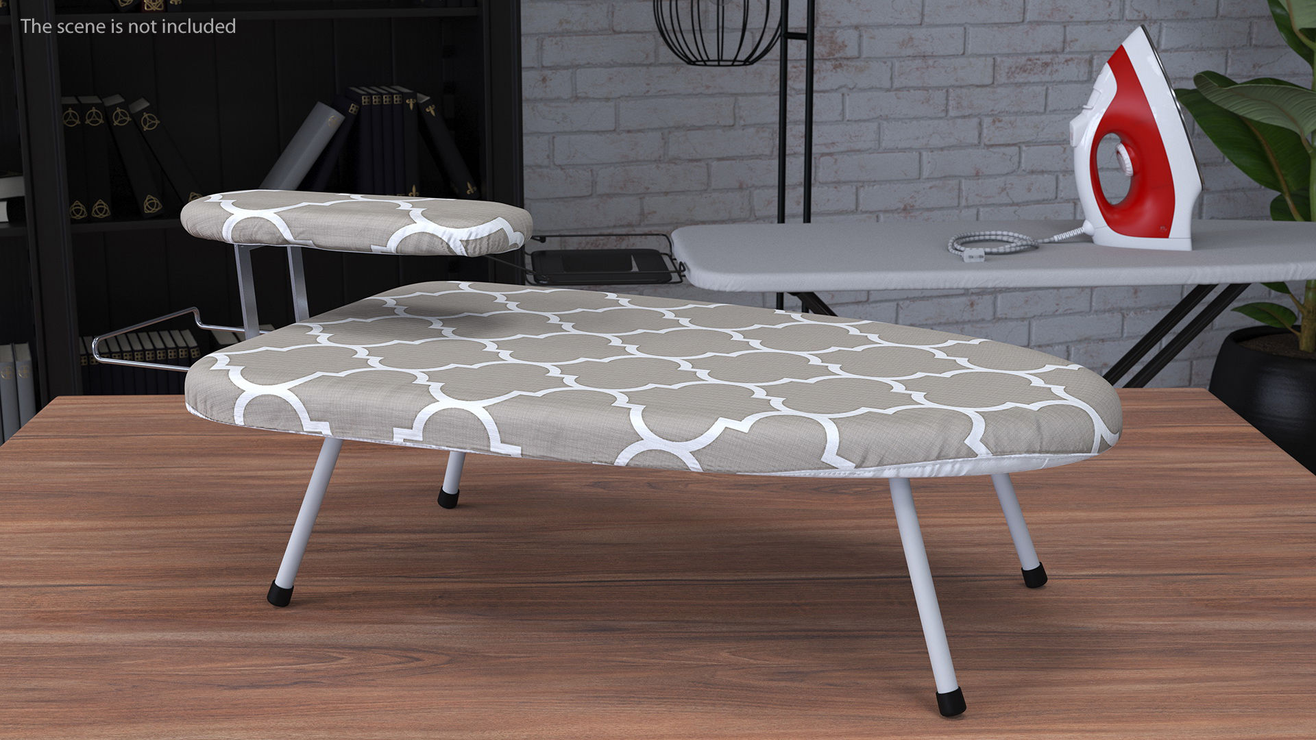 3D Tabletop Ironing Board Beige model