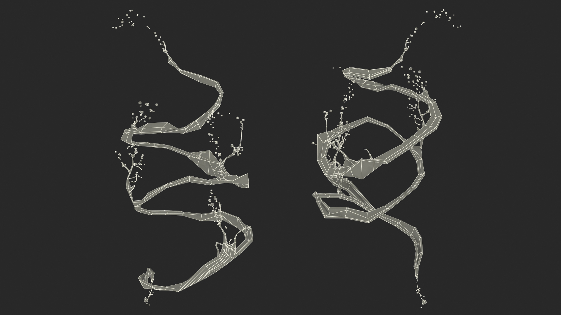 3D model Abstract Liquid Splash Orange Juice